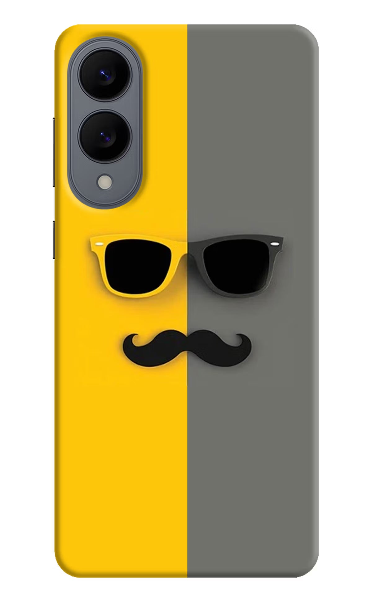 Sunglasses with Mustache Samsung S25 Edge Back Cover - Sunglasses with Mustache Samsung S25 Edge Hard Case Back Cover by Casekaro Sunglasses with Mustache Samsung S25 Edge Hard Case Back Cover by Casekaro