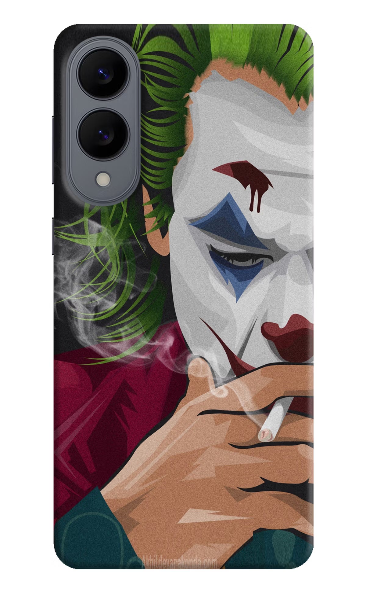 Joker Smoking Samsung S25 Edge Back Cover - Joker Smoking Samsung S25 Edge Hard Case Back Cover by Casekaro Joker Smoking Samsung S25 Edge Hard Case Back Cover by Casekaro
