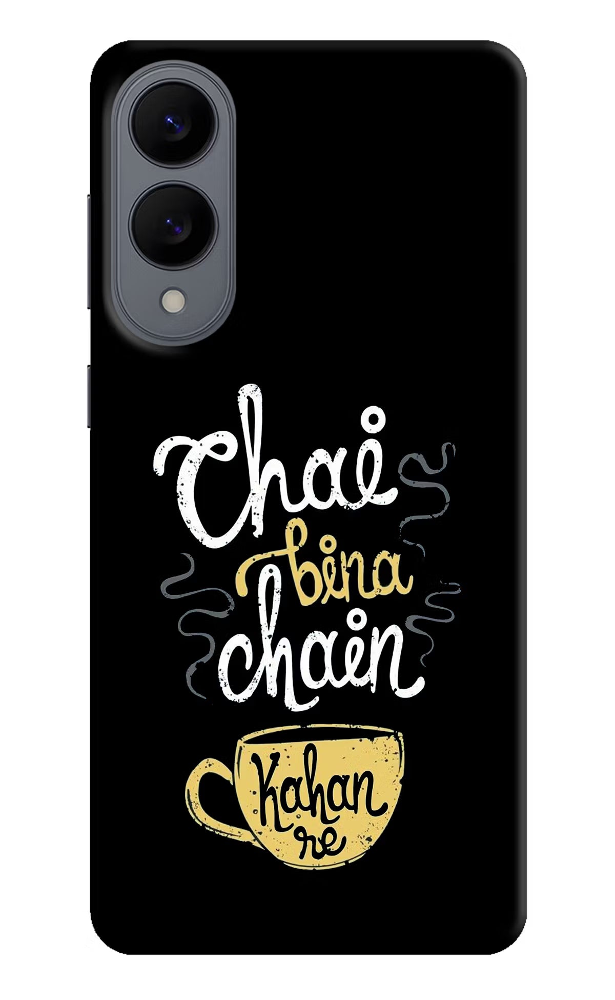 Chai Bina Chain Kaha Re Samsung S25 Edge Back Cover - Chai Bina Chain Kaha Re Samsung S25 Edge Hard Case Back Cover by Casekaro Chai Bina Chain Kaha Re Samsung S25 Edge Hard Case Back Cover by Casekaro