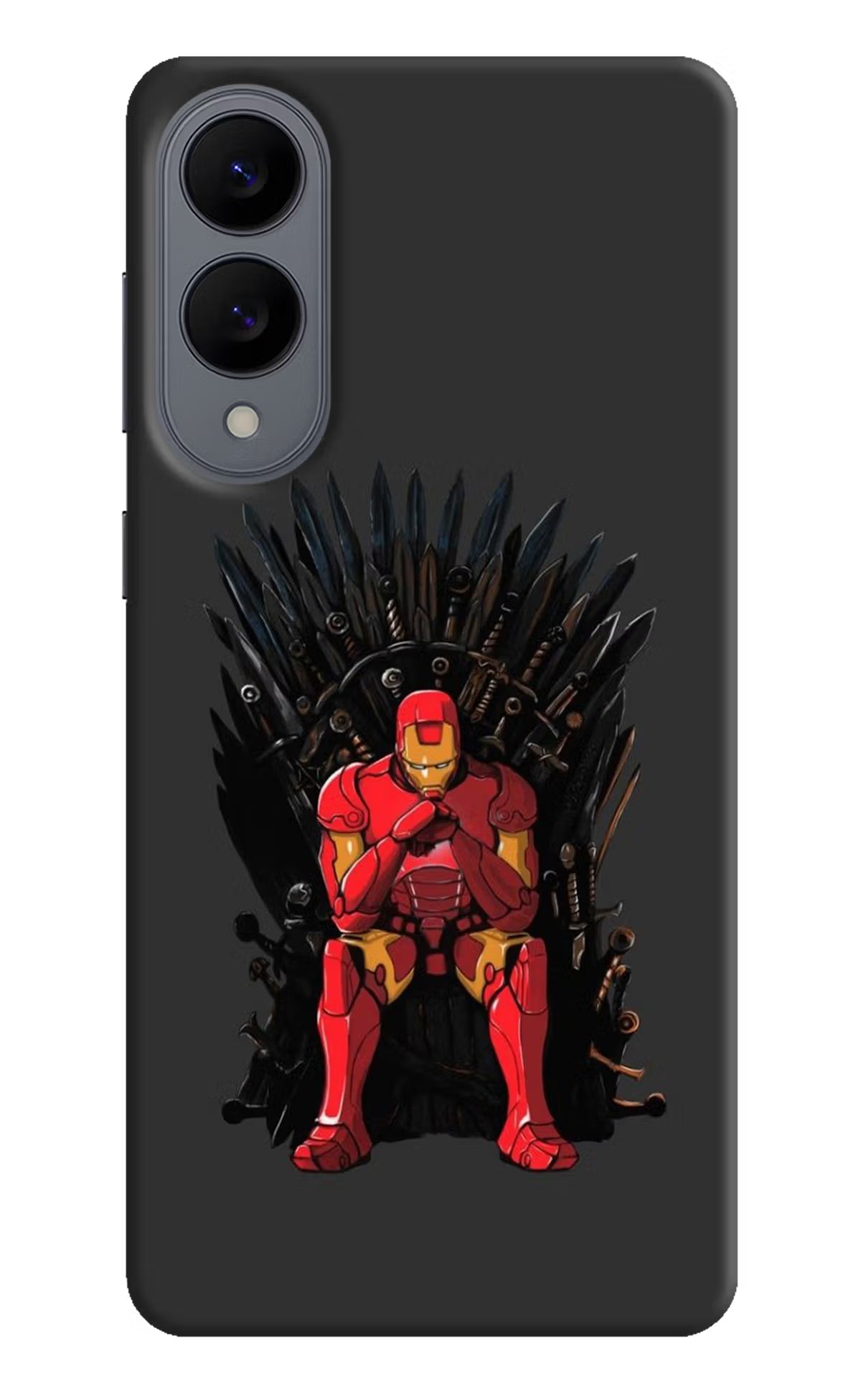 Ironman Throne Samsung S25 Edge Back Cover - Ironman Throne Samsung S25 Edge Hard Case Back Cover by Casekaro Ironman Throne Samsung S25 Edge Hard Case Back Cover by Casekaro