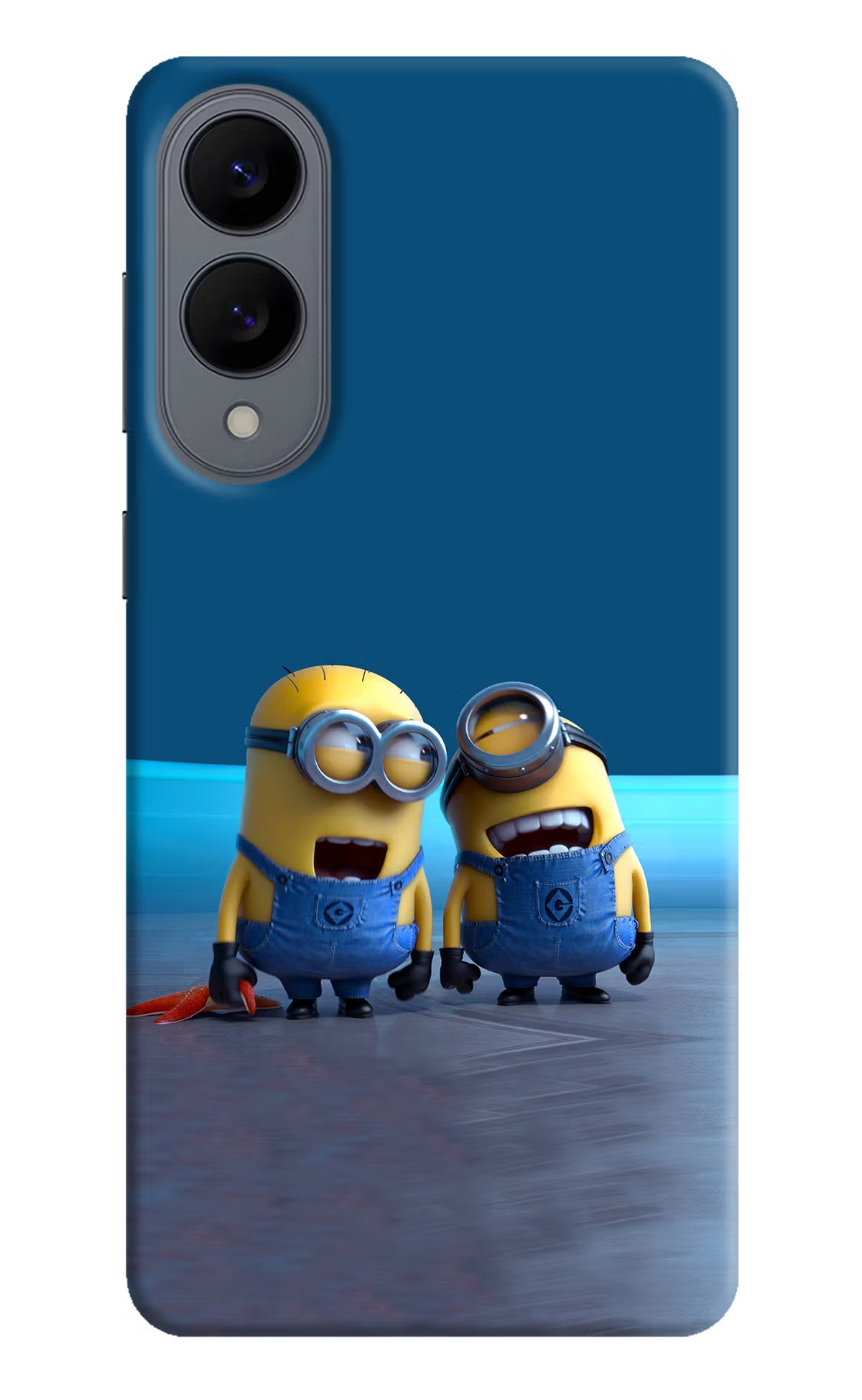 Minion Laughing Samsung S25 Edge Back Cover - Minion Laughing Samsung S25 Edge Hard Case Back Cover by Casekaro Minion Laughing Samsung S25 Edge Hard Case Back Cover by Casekaro