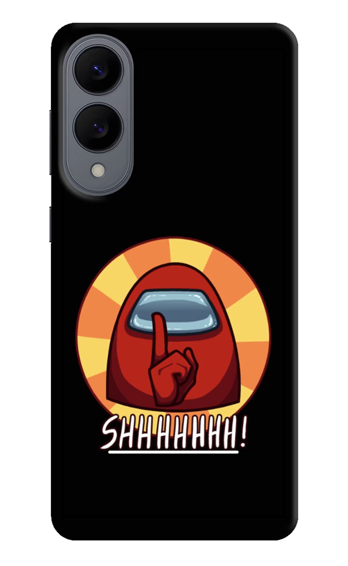 Among Us Shhh! Samsung S25 Edge Back Cover - Among Us Shhh! Samsung S25 Edge Hard Case Back Cover by Casekaro Among Us Shhh! Samsung S25 Edge Hard Case Back Cover by Casekaro