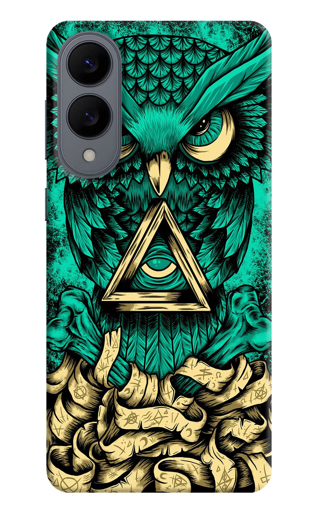 Green Owl Samsung S25 Edge Back Cover - Green Owl Samsung S25 Edge Hard Case Back Cover by Casekaro Green Owl Samsung S25 Edge Hard Case Back Cover by Casekaro