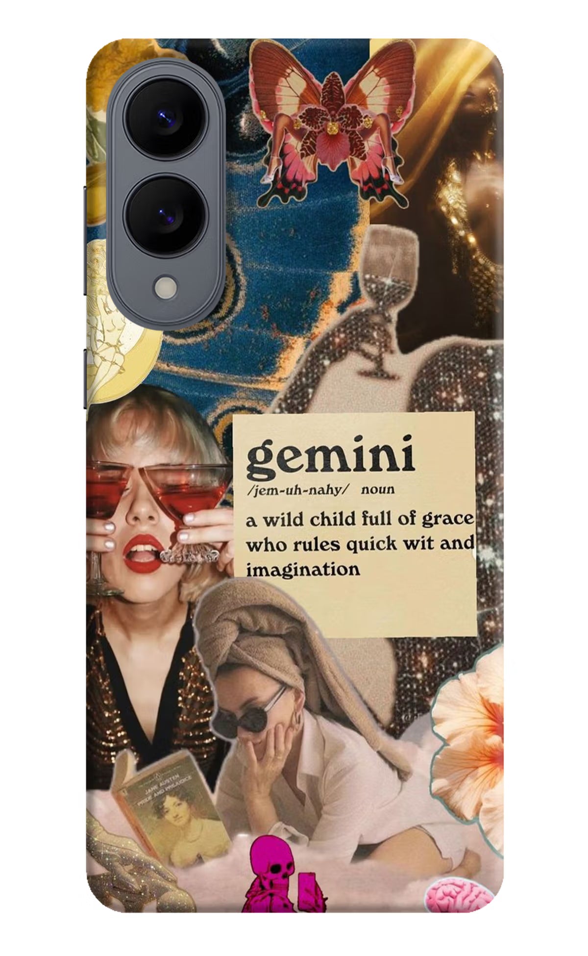 Gemini Zodiac Samsung S25 Edge Back Cover - Gemini Zodiac Samsung S25 Edge Hard Case Back Cover by Casekaro Gemini Zodiac Samsung S25 Edge Hard Case Back Cover by Casekaro