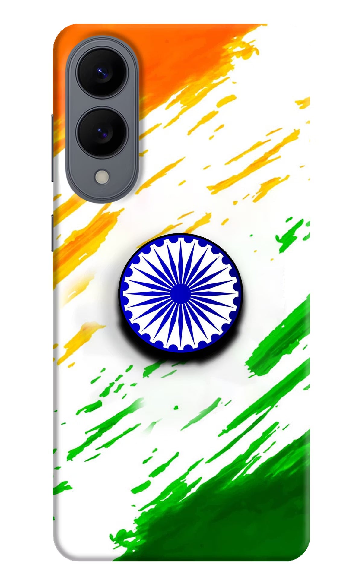 Indian Flag Ashoka Chakra Samsung S25 Edge Pop Case - Indian Flag Ashoka Chakra Samsung S25 Edge Pop Case by Casekaro Indian Flag Ashoka Chakra Samsung S25 Edge Pop Case by Casekaro