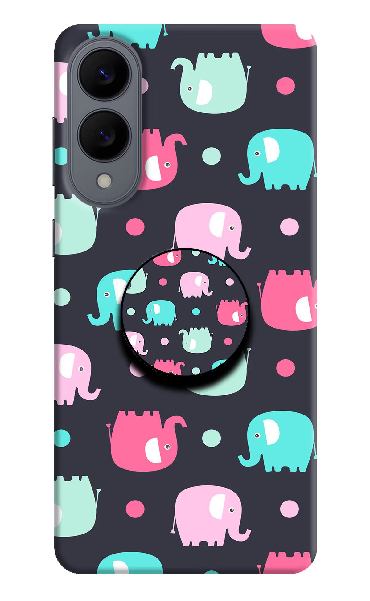 Baby Elephants Samsung S25 Edge Pop Case - Baby Elephants Samsung S25 Edge Pop Case by Casekaro Baby Elephants Samsung S25 Edge Pop Case by Casekaro