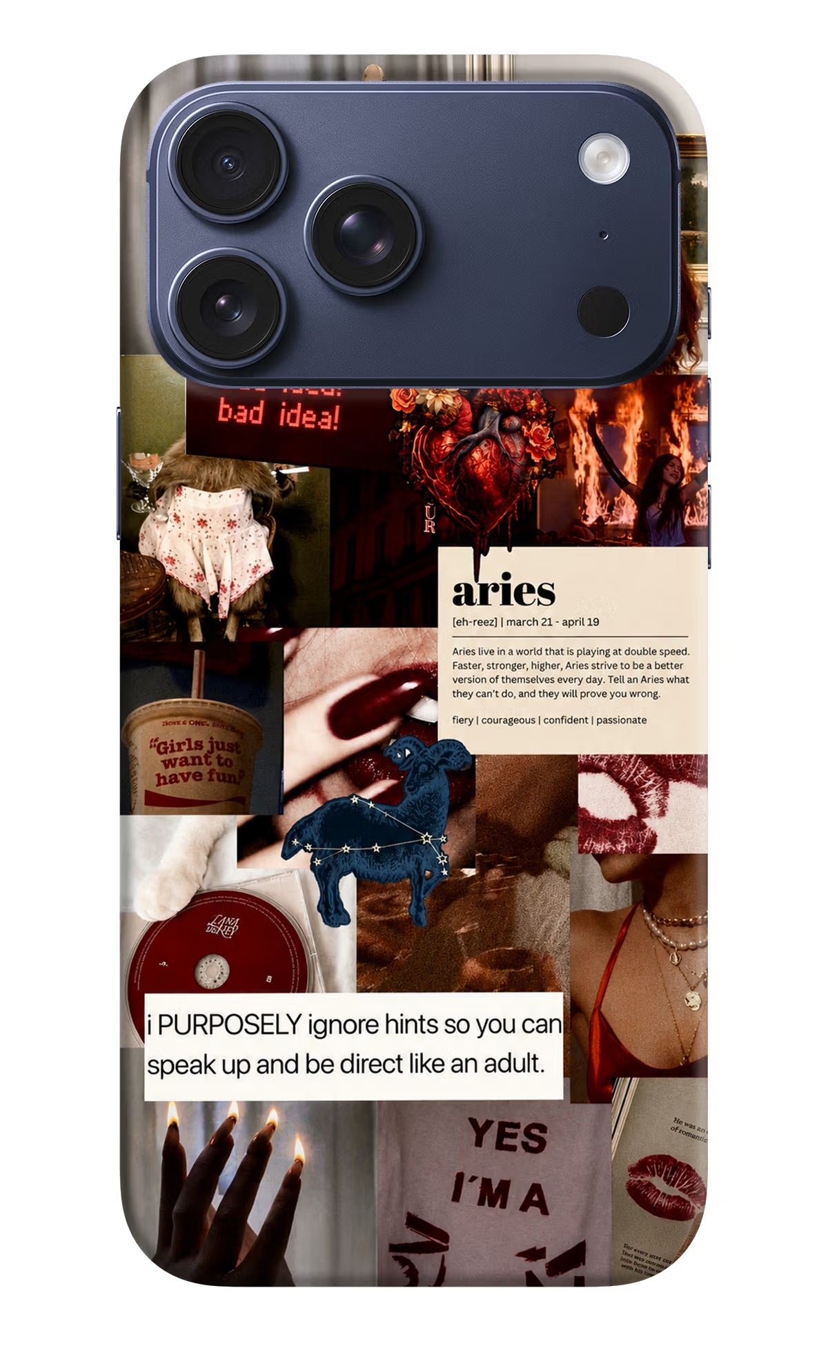 Zodiac Aries iPhone 17 Pro Max Back Cover - Zodiac Aries iPhone 17 Pro Max Back Cover Zodiac Aries iPhone 17 Pro Max Back Cover