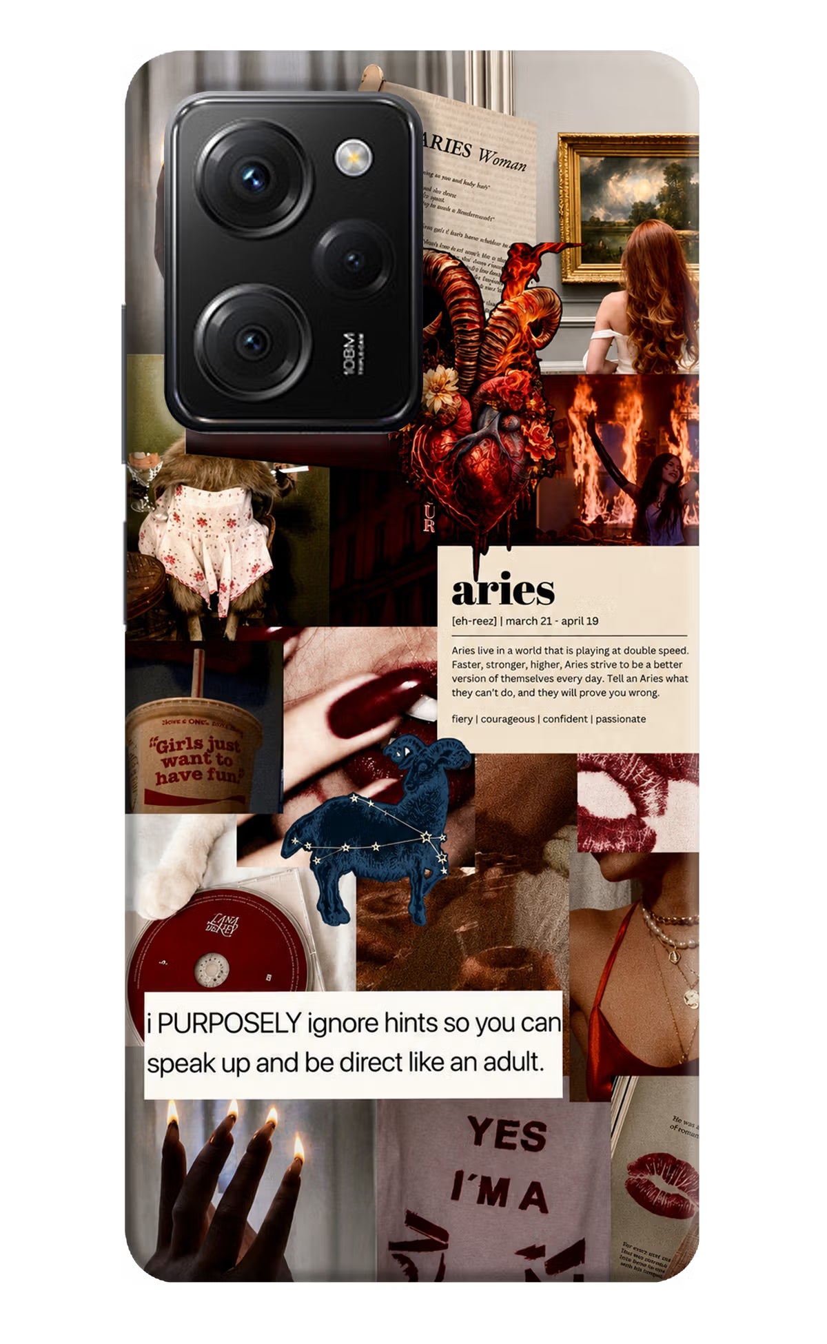 Zodiac Aries Poco X5 Pro 5G Back Cover - Zodiac Aries Poco X5 Pro 5G Back Cover Zodiac Aries Poco X5 Pro 5G Back Cover