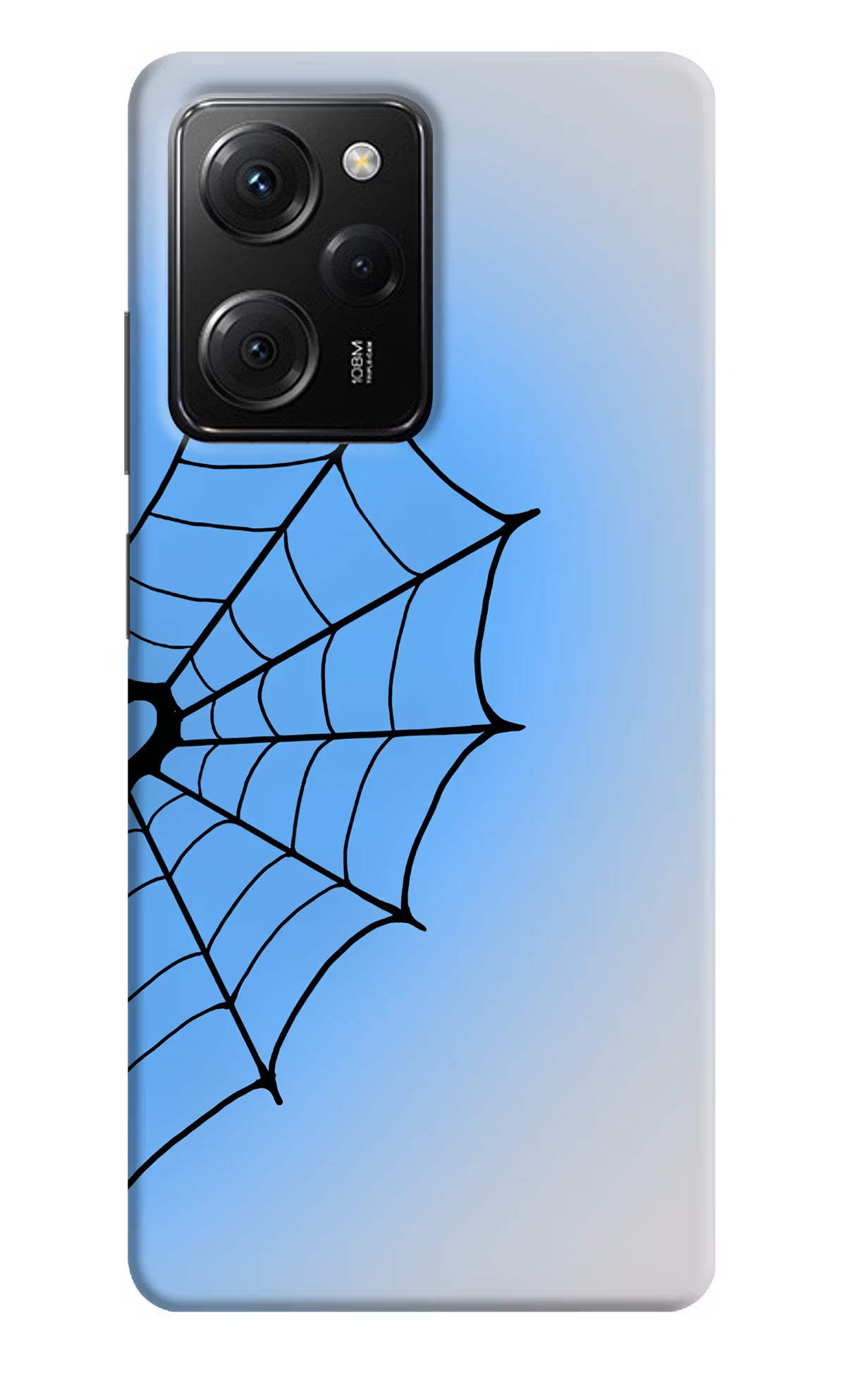Blue Web Poco X5 Pro 5G Back Cover - Blue Web Poco X5 Pro 5G Back Cover Blue Web Poco X5 Pro 5G Back Cover