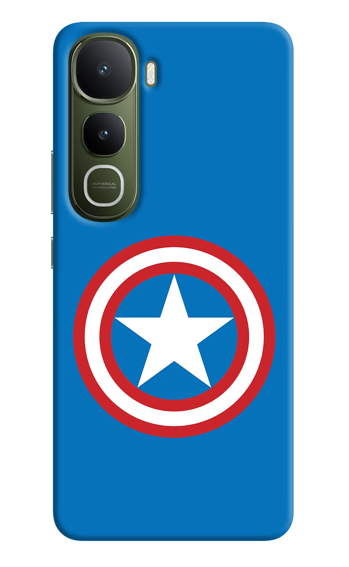 Captain America Logo Vivo Y400 5G Back Cover - Captain America Logo Vivo Y400 5G Hard Case Back Cover by Casekaro Captain America Logo Vivo Y400 5G Hard Case Back Cover by Casekaro