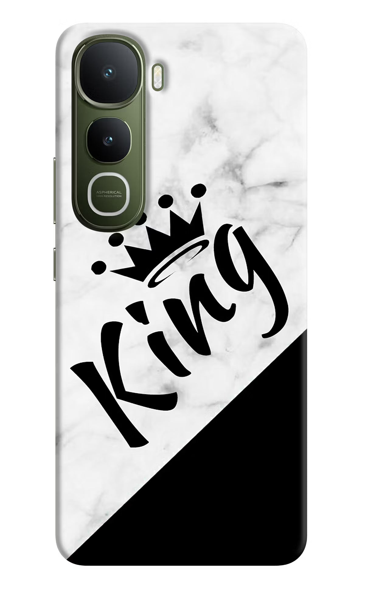 King Vivo Y400 5G Back Cover - King Vivo Y400 5G Hard Case Back Cover by Casekaro King Vivo Y400 5G Hard Case Back Cover by Casekaro