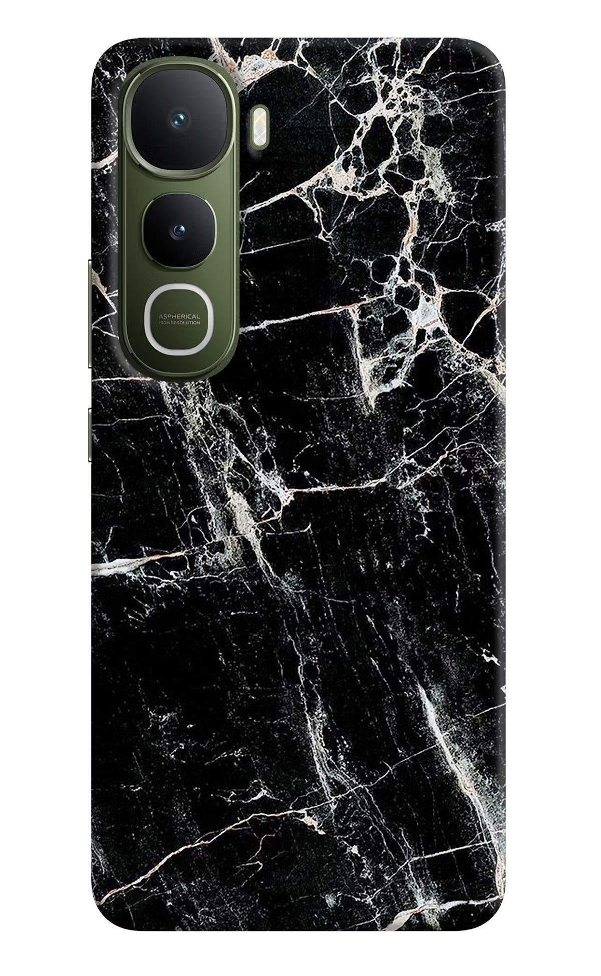 Black Marble Texture Vivo Y400 5G Back Cover - Black Marble Texture Vivo Y400 5G Hard Case Back Cover by Casekaro Black Marble Texture Vivo Y400 5G Hard Case Back Cover by Casekaro
