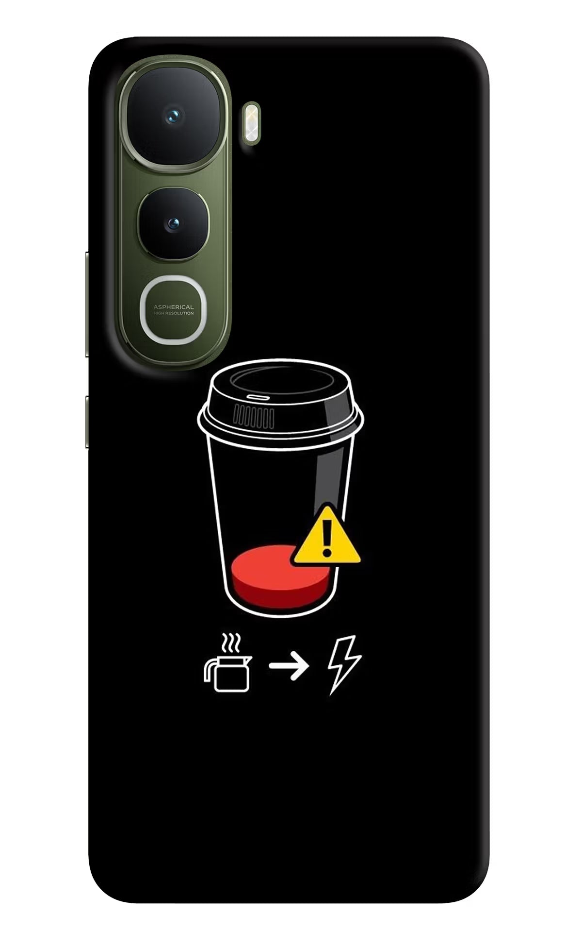 Coffee Vivo Y400 5G Back Cover - Coffee Vivo Y400 5G Hard Case Back Cover by Casekaro Coffee Vivo Y400 5G Hard Case Back Cover by Casekaro