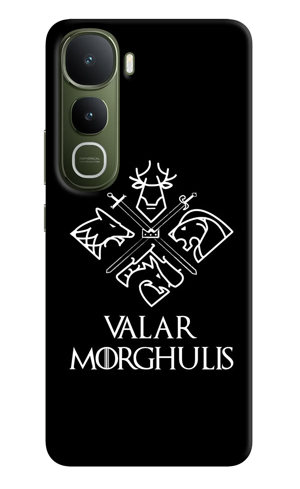 Valar Morghulis | Game Of Thrones Vivo Y400 5G Back Cover - Valar Morghulis | Game Of Thrones Vivo Y400 5G Hard Case Back Cover by Casekaro Valar Morghulis | Game Of Thrones Vivo Y400 5G Hard Case Back Cover by Casekaro