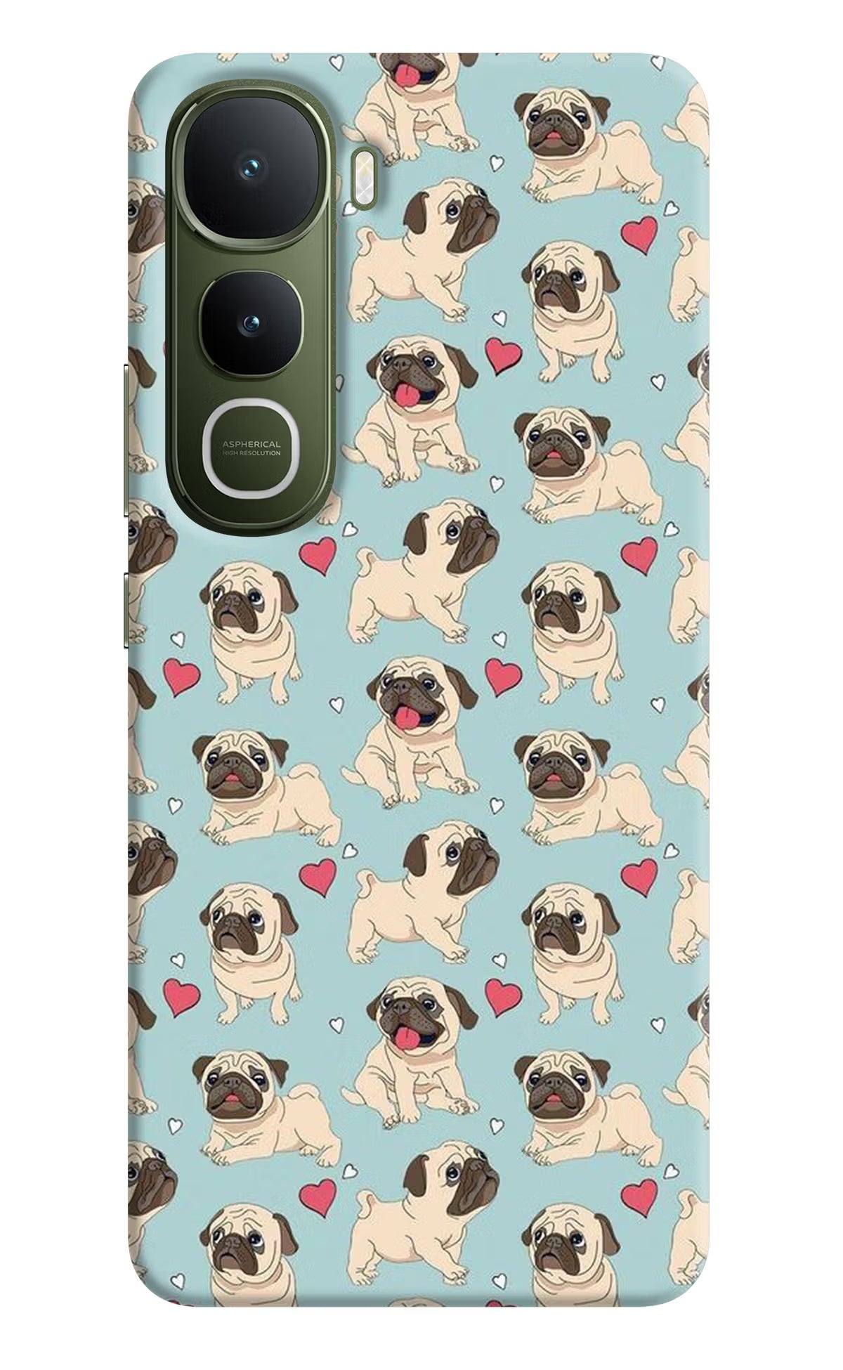Pug Dog Vivo Y400 5G Back Cover - Pug Dog Vivo Y400 5G Hard Case Back Cover by Casekaro Pug Dog Vivo Y400 5G Hard Case Back Cover by Casekaro
