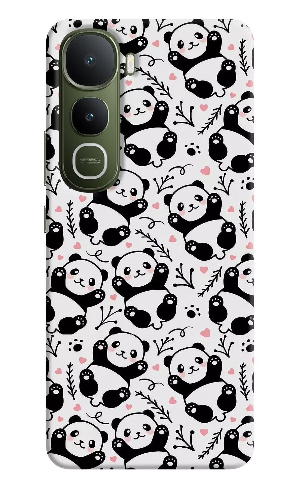 Cute Panda Vivo Y400 5G Back Cover - Cute Panda Vivo Y400 5G Hard Case Back Cover by Casekaro Cute Panda Vivo Y400 5G Hard Case Back Cover by Casekaro