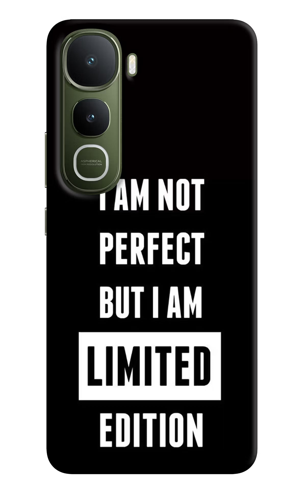 I Am Not Perfect But I Am Limited Edition Vivo Y400 5G Back Cover - I Am Not Perfect But I Am Limited Edition Vivo Y400 5G Hard Case Back Cover by Casekaro I Am Not Perfect But I Am Limited Edition Vivo Y400 5G Hard Case Back Cover by Casekaro