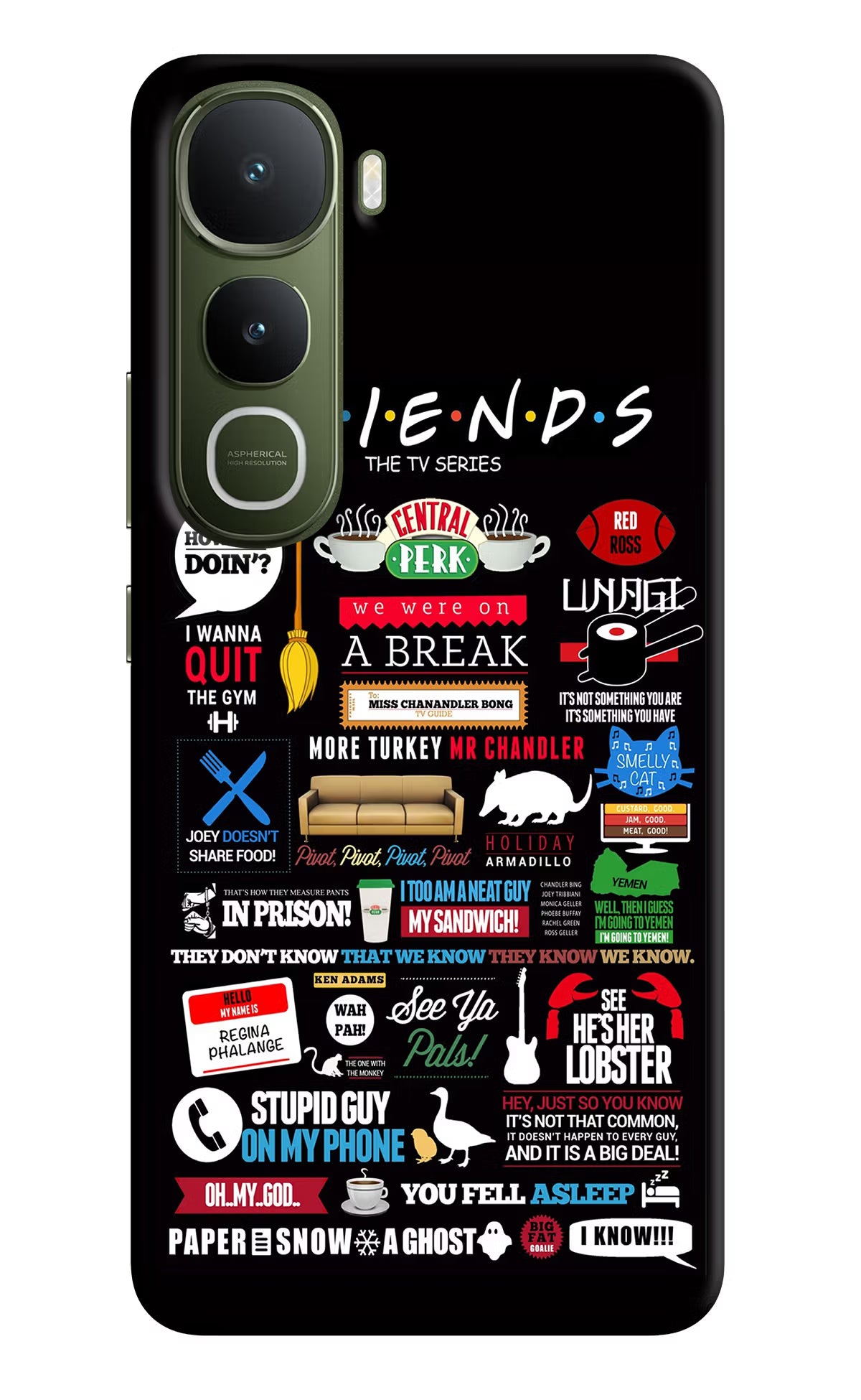 FRIENDS Vivo Y400 5G Back Cover - FRIENDS Vivo Y400 5G Hard Case Back Cover by Casekaro FRIENDS Vivo Y400 5G Hard Case Back Cover by Casekaro