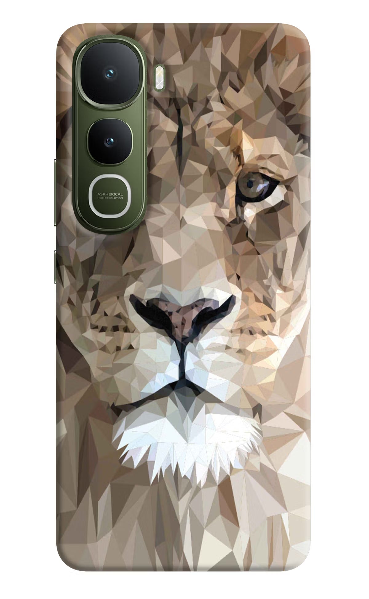 Lion Art Vivo Y400 5G Back Cover - Lion Art Vivo Y400 5G Hard Case Back Cover by Casekaro Lion Art Vivo Y400 5G Hard Case Back Cover by Casekaro