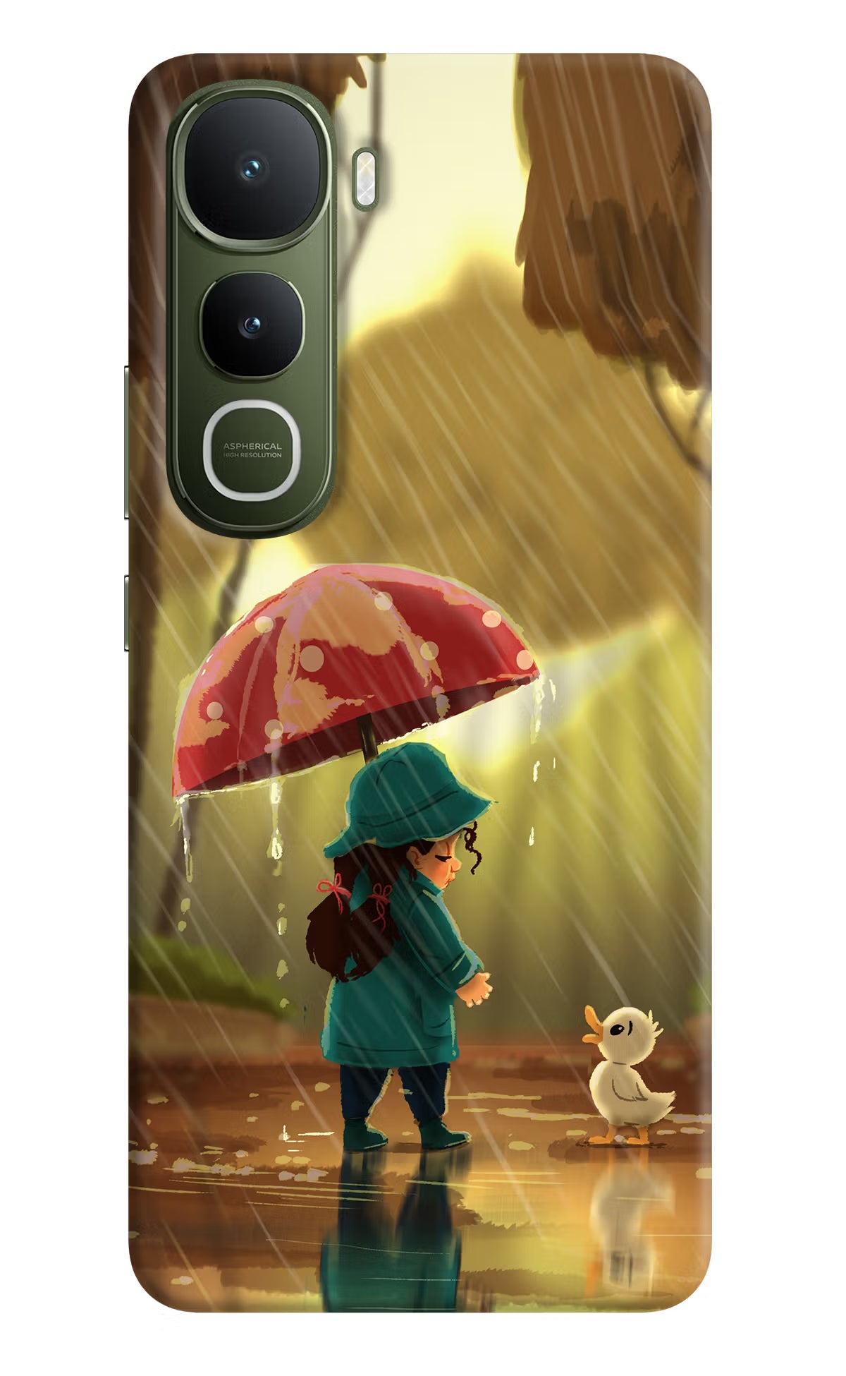 Rainy Day Vivo Y400 5G Back Cover - Rainy Day Vivo Y400 5G Hard Case Back Cover by Casekaro Rainy Day Vivo Y400 5G Hard Case Back Cover by Casekaro