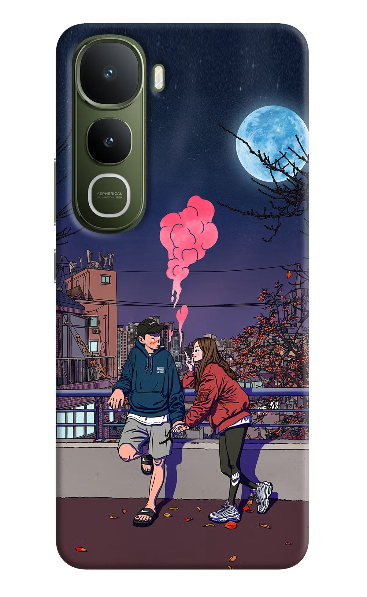 Chilling Couple Vivo Y400 5G Back Cover - Chilling Couple Vivo Y400 5G Hard Case Back Cover by Casekaro Chilling Couple Vivo Y400 5G Hard Case Back Cover by Casekaro