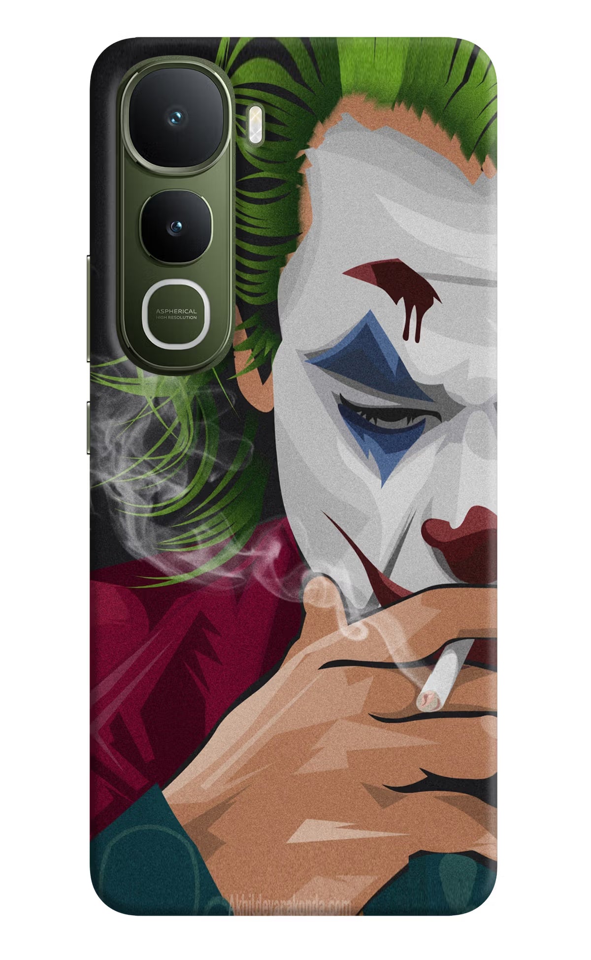 Joker Smoking Vivo Y400 5G Back Cover - Joker Smoking Vivo Y400 5G Hard Case Back Cover by Casekaro Joker Smoking Vivo Y400 5G Hard Case Back Cover by Casekaro