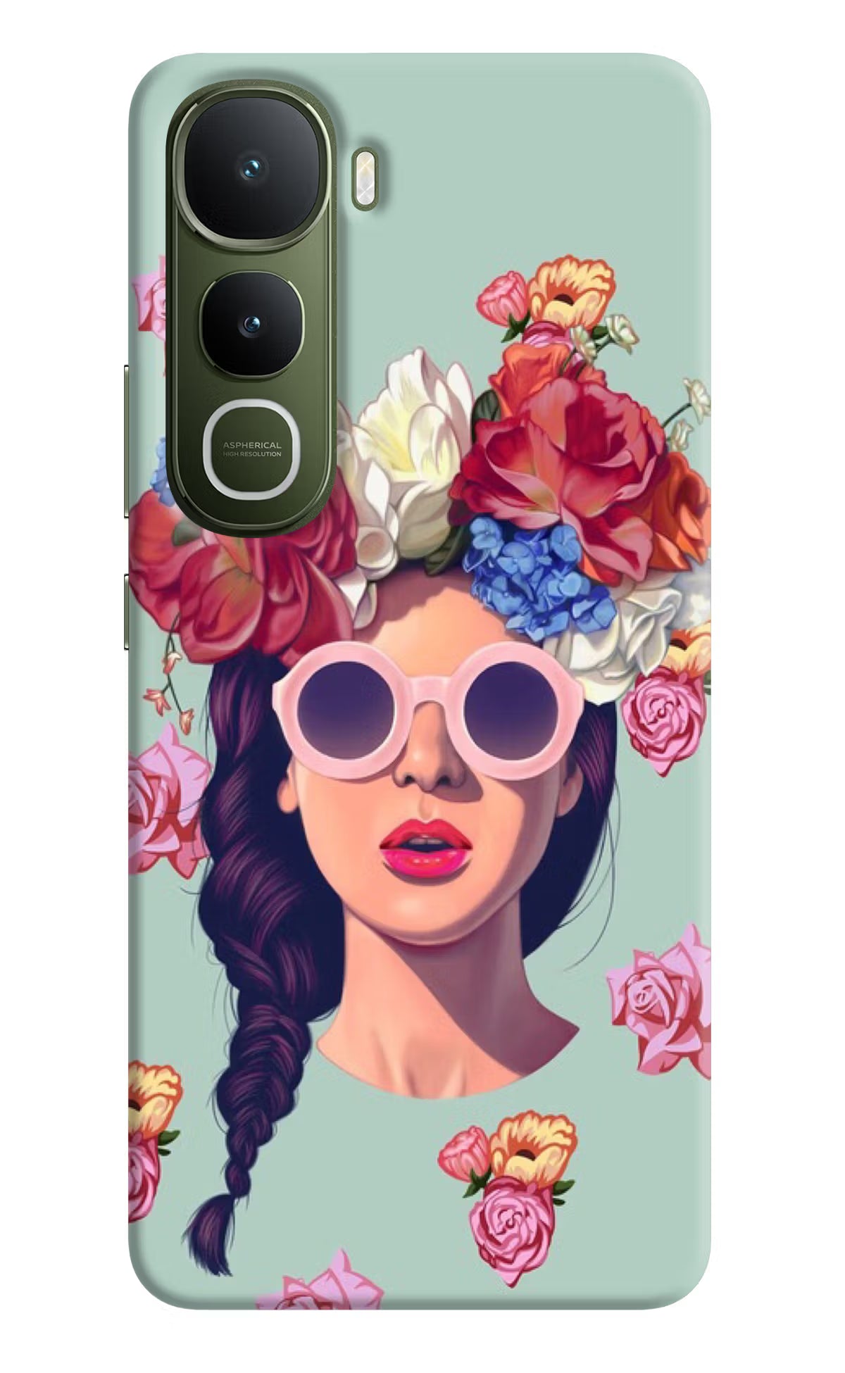 Pretty Girl Vivo Y400 5G Back Cover - Pretty Girl Vivo Y400 5G Hard Case Back Cover by Casekaro Pretty Girl Vivo Y400 5G Hard Case Back Cover by Casekaro