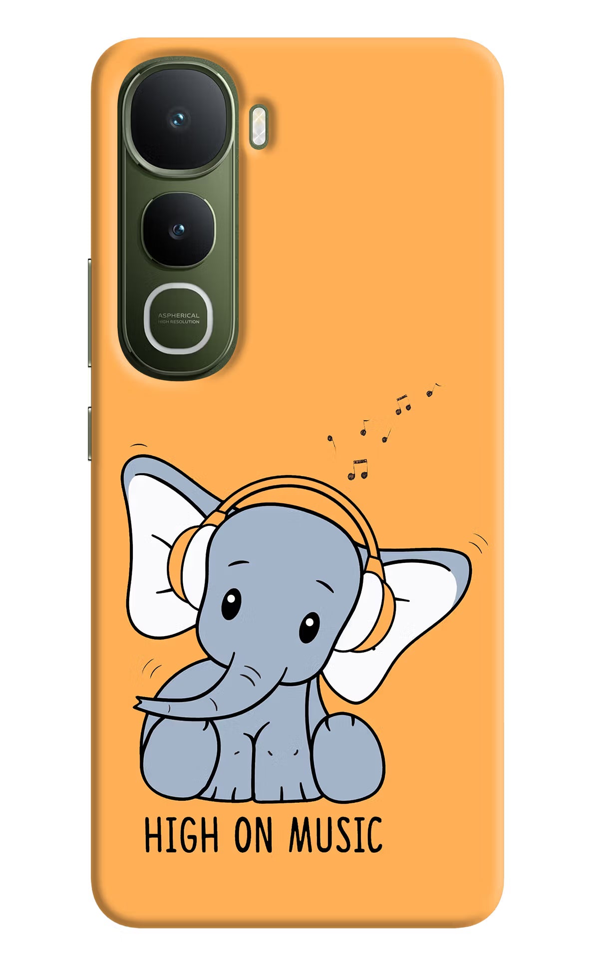 High On Music Vivo Y400 5G Back Cover - High On Music Vivo Y400 5G Hard Case Back Cover by Casekaro High On Music Vivo Y400 5G Hard Case Back Cover by Casekaro