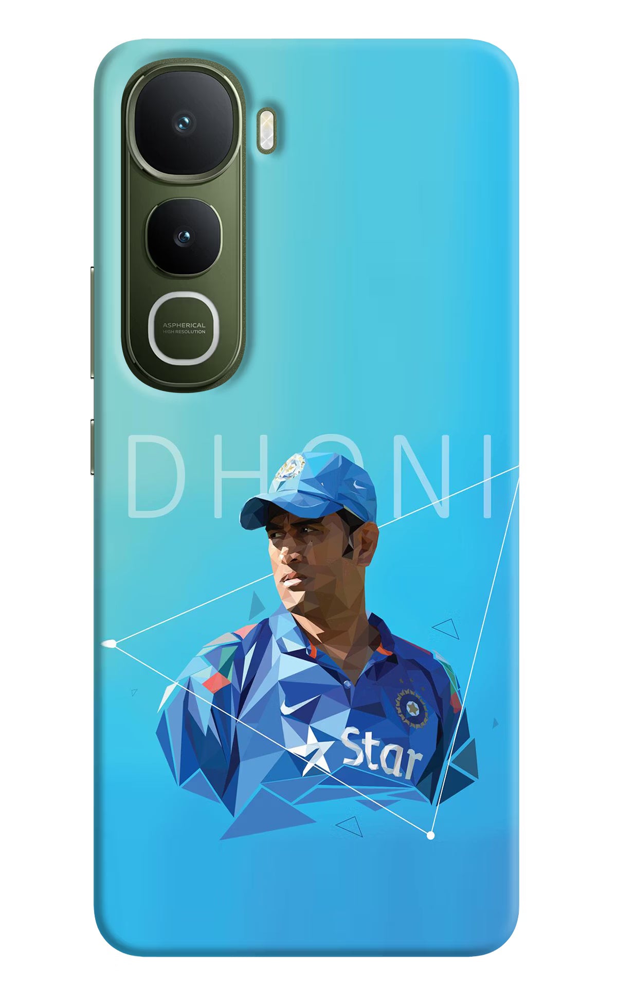 Dhoni Artwork Vivo Y400 5G Back Cover - Dhoni Artwork Vivo Y400 5G Hard Case Back Cover by Casekaro Dhoni Artwork Vivo Y400 5G Hard Case Back Cover by Casekaro