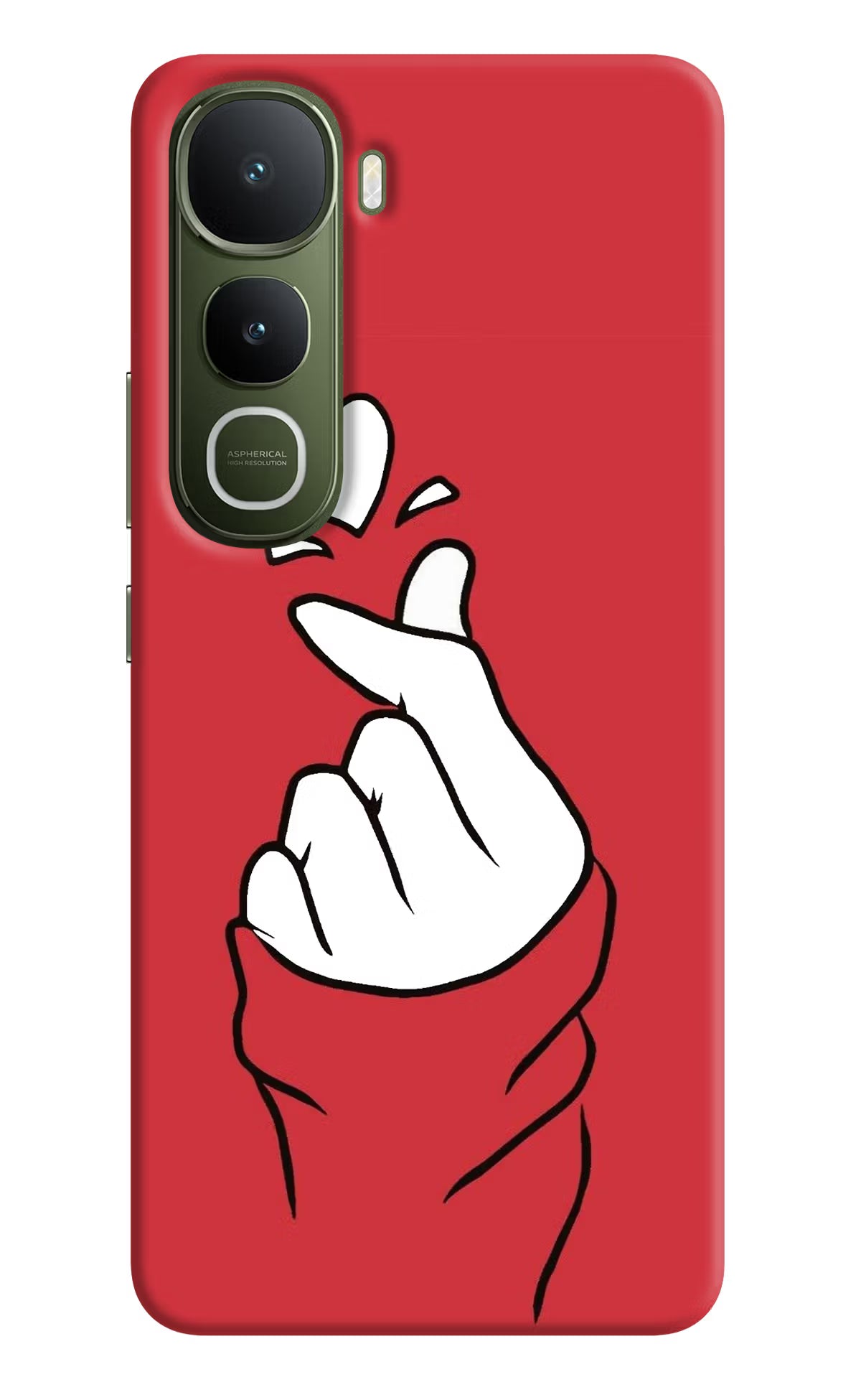 Korean Love Sign Vivo Y400 5G Back Cover - Korean Love Sign Vivo Y400 5G Hard Case Back Cover by Casekaro Korean Love Sign Vivo Y400 5G Hard Case Back Cover by Casekaro