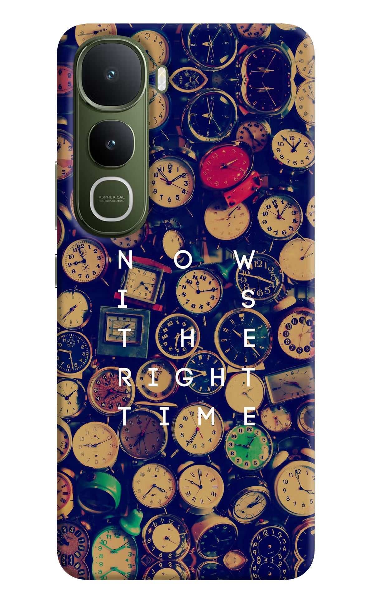 Now is the Right Time Quote Vivo Y400 5G Back Cover - Now is the Right Time Quote Vivo Y400 5G Hard Case Back Cover by Casekaro Now is the Right Time Quote Vivo Y400 5G Hard Case Back Cover by Casekaro