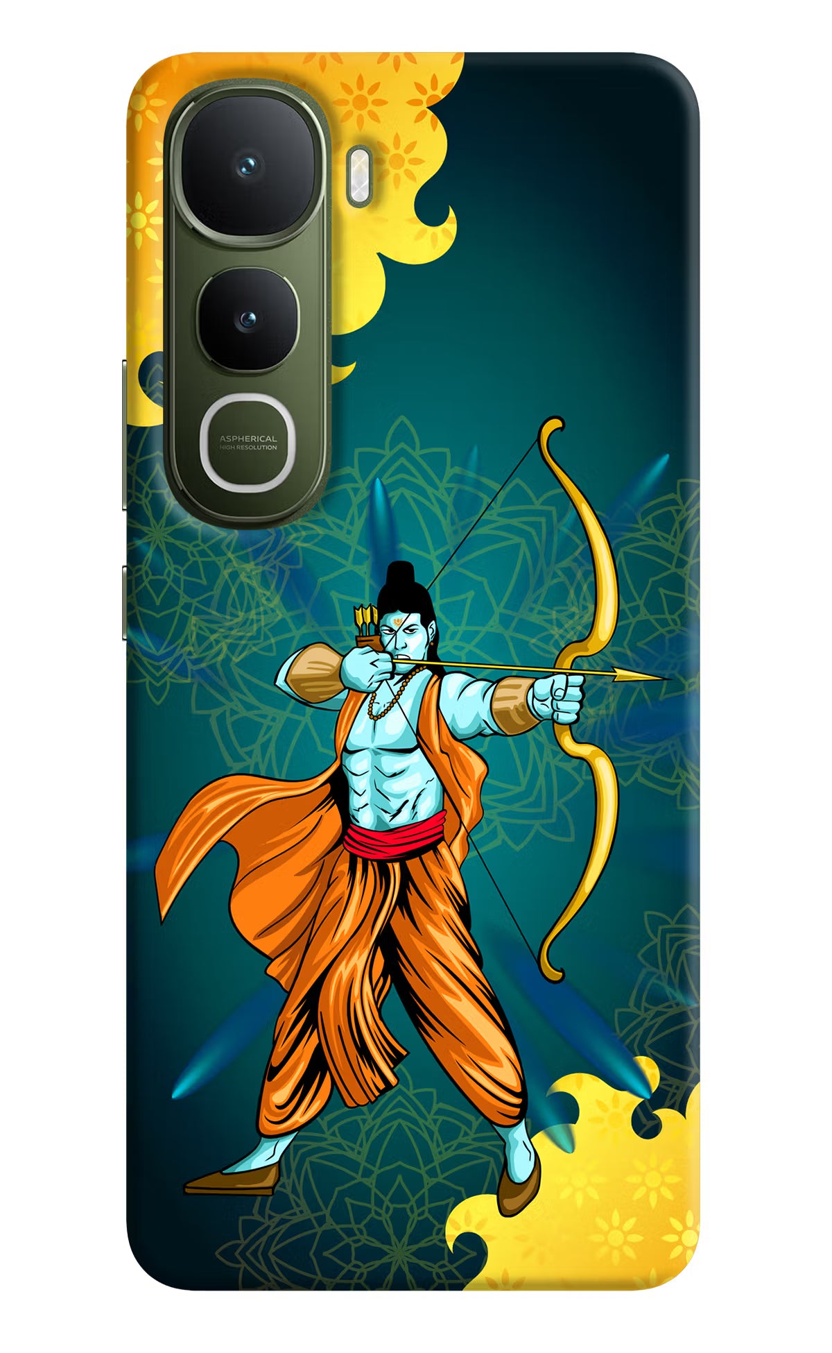 Lord Ram - 6 Vivo Y400 5G Back Cover - Lord Ram - 6 Vivo Y400 5G Hard Case Back Cover by Casekaro Lord Ram - 6 Vivo Y400 5G Hard Case Back Cover by Casekaro