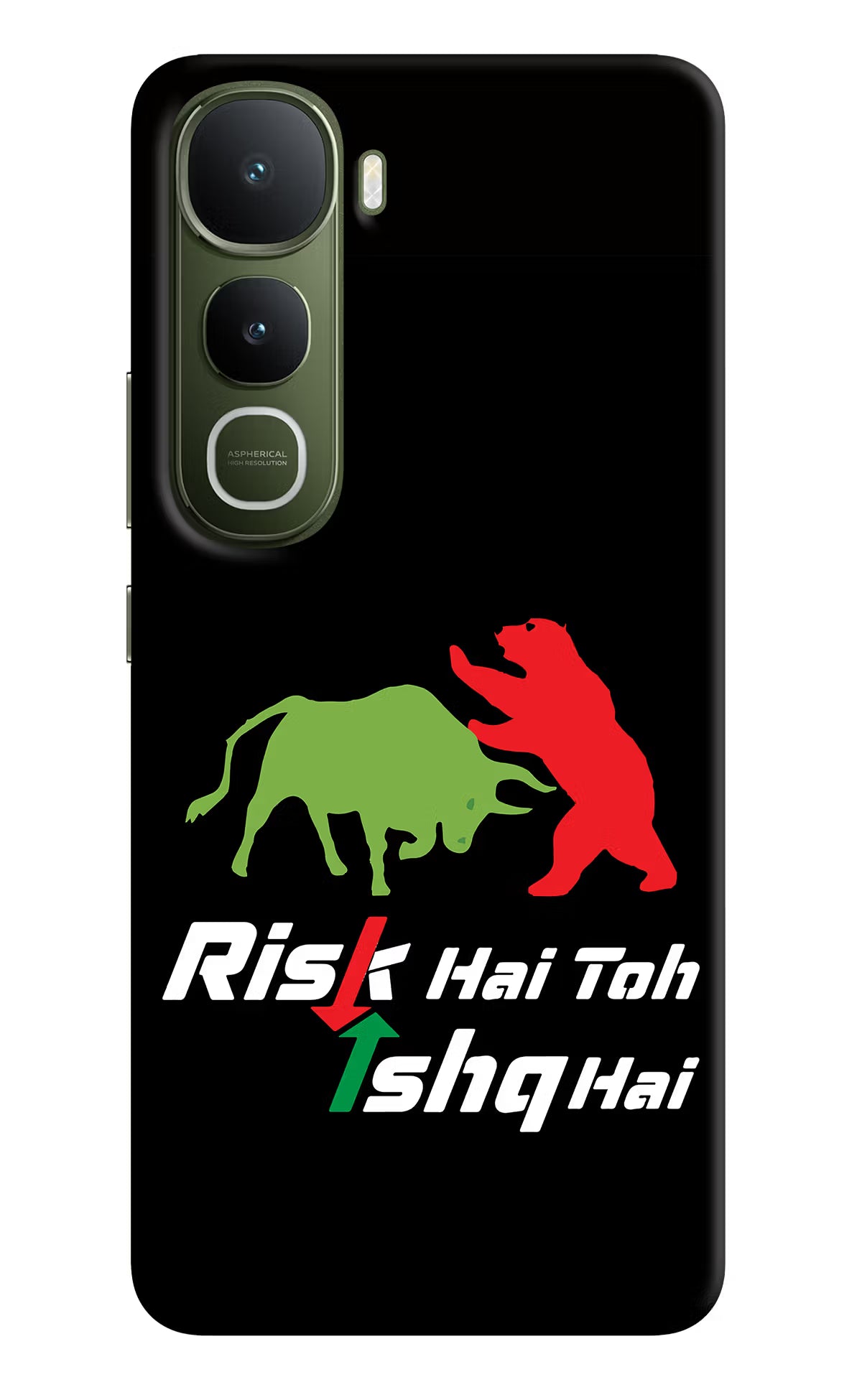 Risk Hai Toh Ishq Hai Vivo Y400 5G Back Cover - Risk Hai Toh Ishq Hai Vivo Y400 5G Hard Case Back Cover by Casekaro Risk Hai Toh Ishq Hai Vivo Y400 5G Hard Case Back Cover by Casekaro