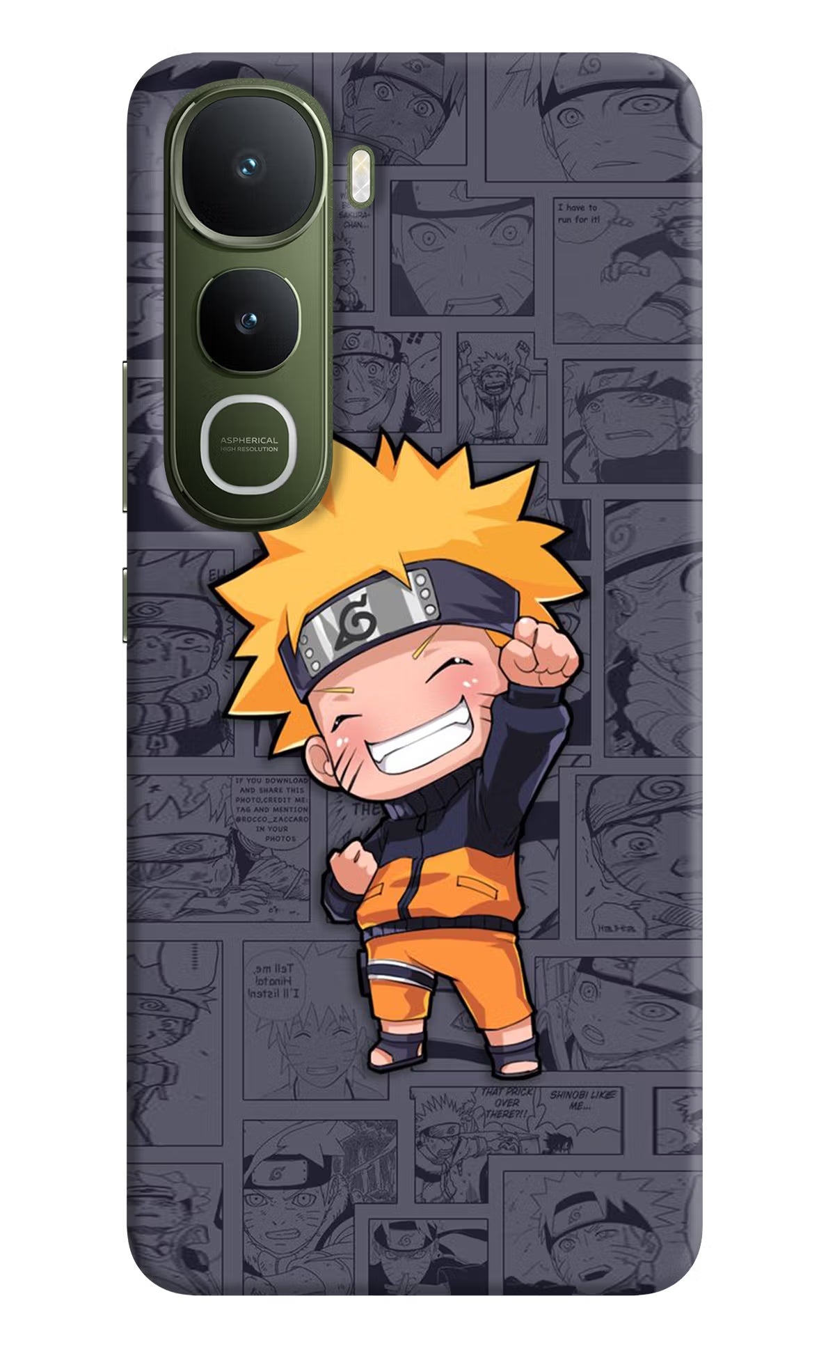 Chota Naruto Vivo Y400 5G Back Cover - Chota Naruto Vivo Y400 5G Hard Case Back Cover by Casekaro Chota Naruto Vivo Y400 5G Hard Case Back Cover by Casekaro