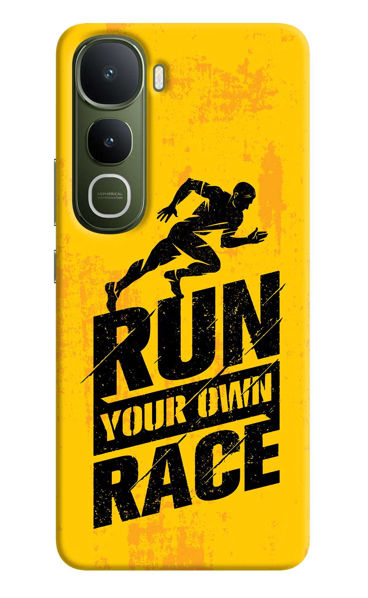 Run Your Own Race Vivo Y400 5G Back Cover - Run Your Own Race Vivo Y400 5G Hard Case Back Cover by Casekaro Run Your Own Race Vivo Y400 5G Hard Case Back Cover by Casekaro