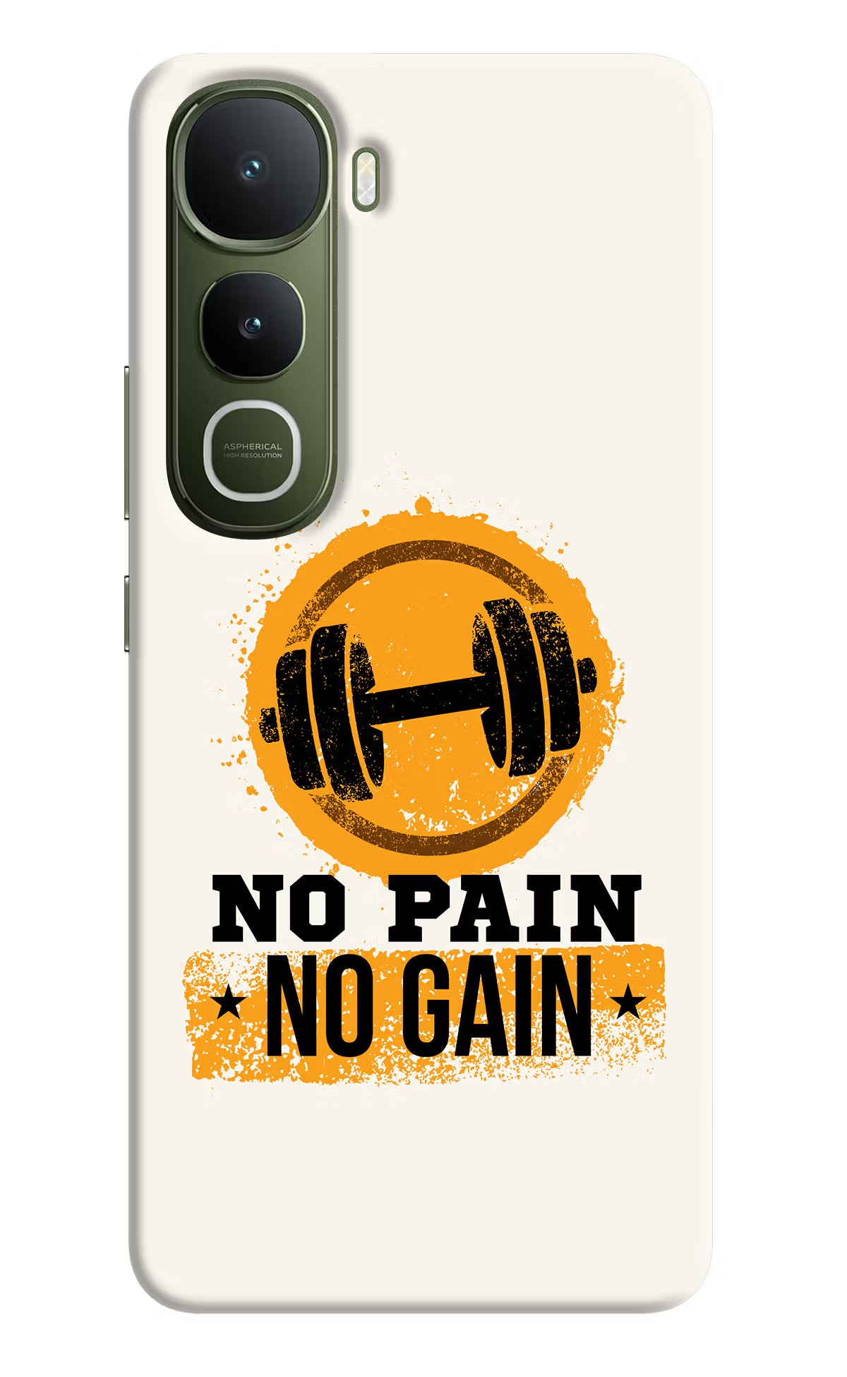 No Pain No Gain Vivo Y400 5G Back Cover - No Pain No Gain Vivo Y400 5G Hard Case Back Cover by Casekaro No Pain No Gain Vivo Y400 5G Hard Case Back Cover by Casekaro