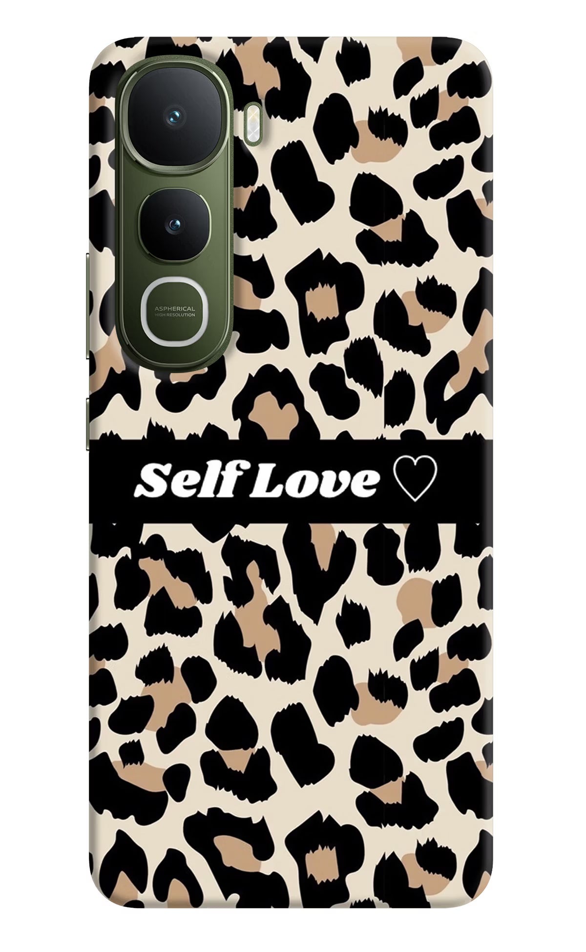 Leopard Print Self Love Vivo Y400 5G Back Cover - Leopard Print Self Love Vivo Y400 5G Hard Case Back Cover by Casekaro Leopard Print Self Love Vivo Y400 5G Hard Case Back Cover by Casekaro