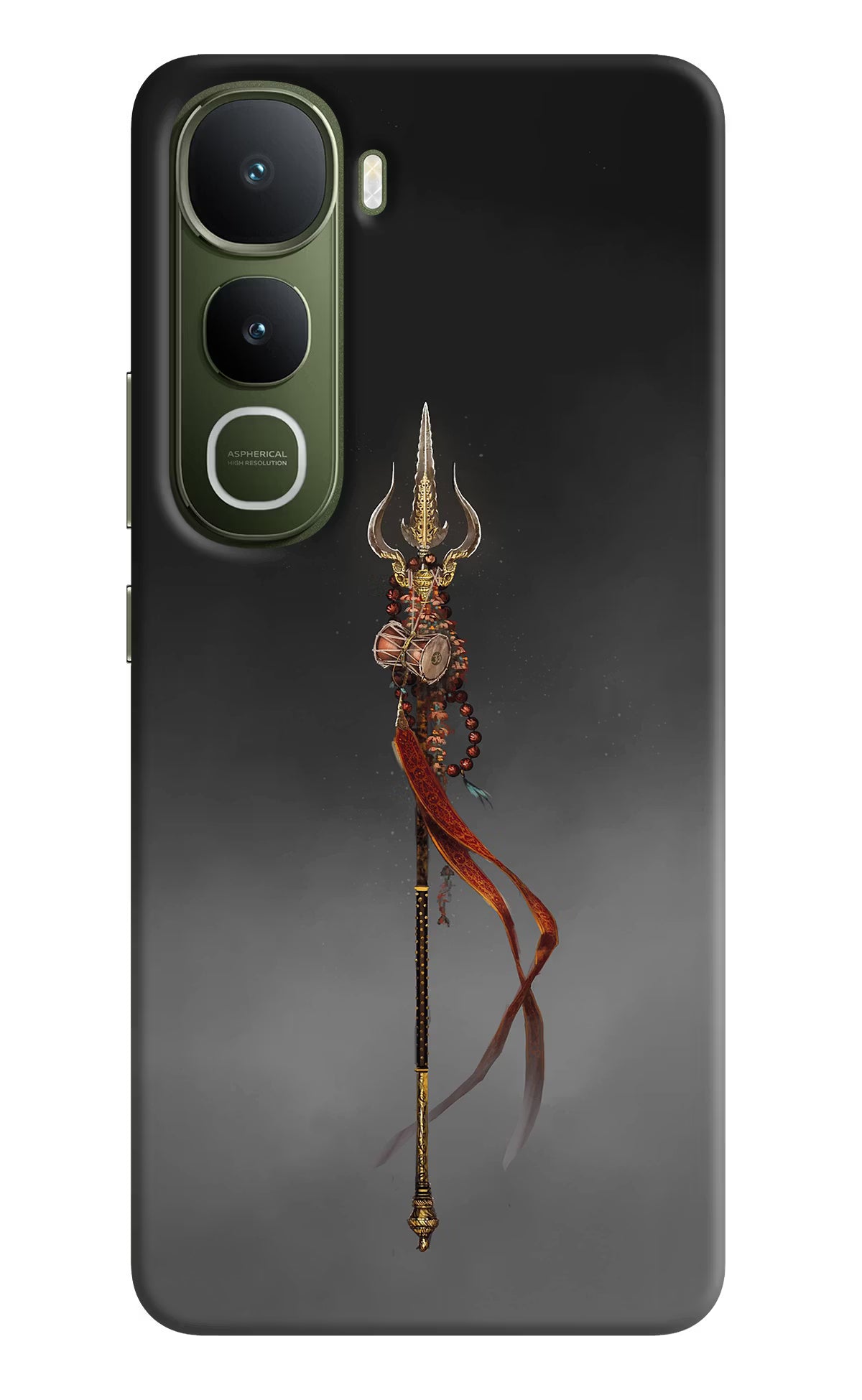 Shiv Trishul Vivo Y400 5G Back Cover - Shiv Trishul Vivo Y400 5G Hard Case Back Cover by Casekaro Shiv Trishul Vivo Y400 5G Hard Case Back Cover by Casekaro