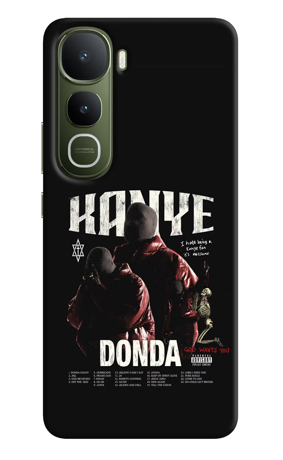 Donda Kanye West Vivo Y400 5G Back Cover - Donda Kanye West Vivo Y400 5G Hard Case Back Cover by Casekaro Donda Kanye West Vivo Y400 5G Hard Case Back Cover by Casekaro