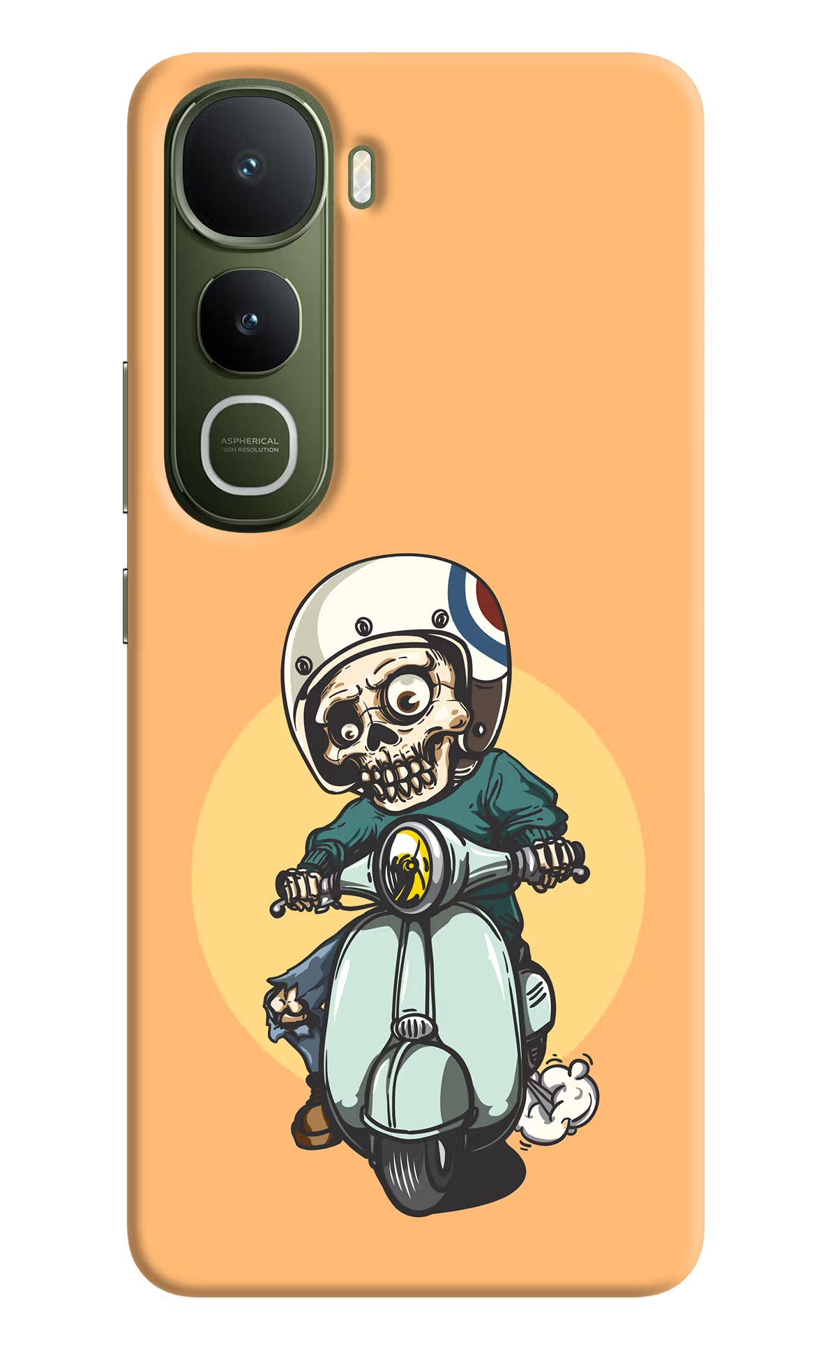 Undead Biker Vivo Y400 5G Back Cover - Undead Biker Vivo Y400 5G Hard Case Back Cover by Casekaro Undead Biker Vivo Y400 5G Hard Case Back Cover by Casekaro