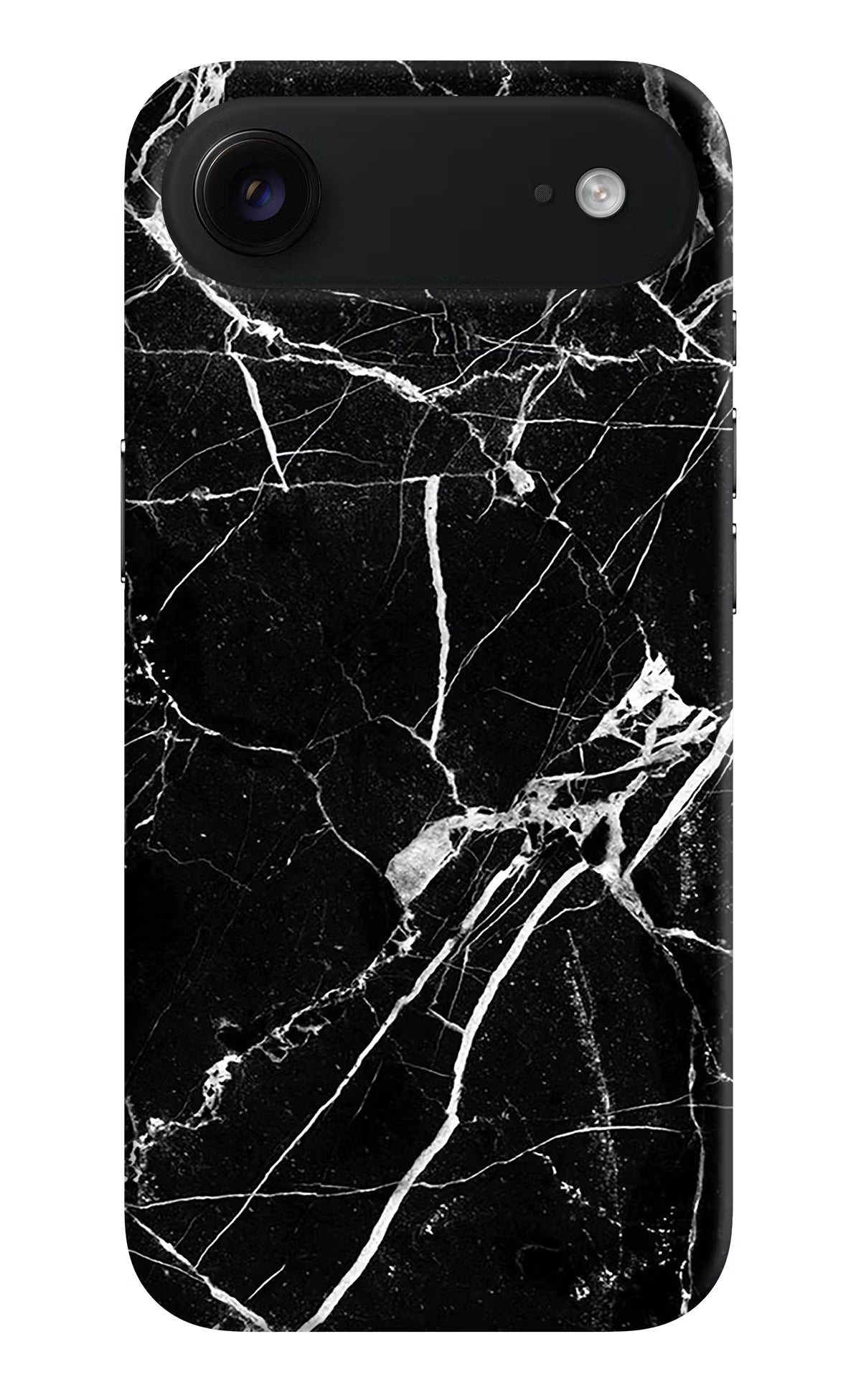 Black Marble Pattern iPhone Air Back Cover - Black Marble Pattern iPhone Air Hard Case Back Cover by Casekaro Black Marble Pattern iPhone Air Hard Case Back Cover by Casekaro