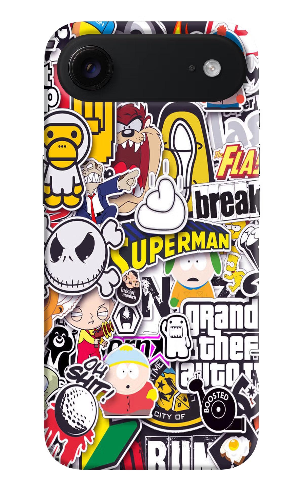 Sticker Bomb iPhone Air Back Cover - Sticker Bomb iPhone Air Hard Case Back Cover by Casekaro Sticker Bomb iPhone Air Hard Case Back Cover by Casekaro