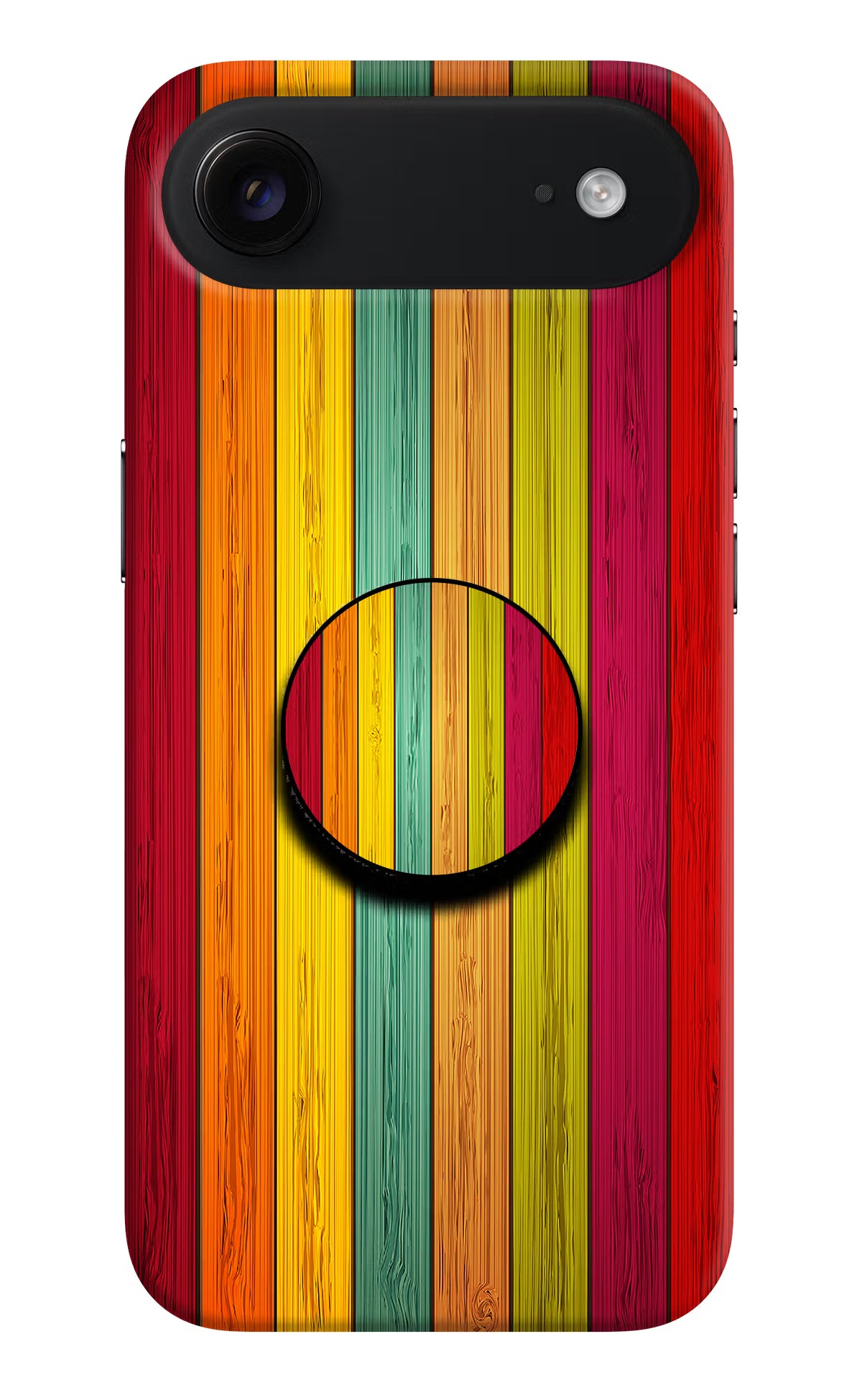 Multicolor Wooden iPhone Air Pop Case - Multicolor Wooden iPhone Air Pop Case by Casekaro Multicolor Wooden iPhone Air Pop Case by Casekaro