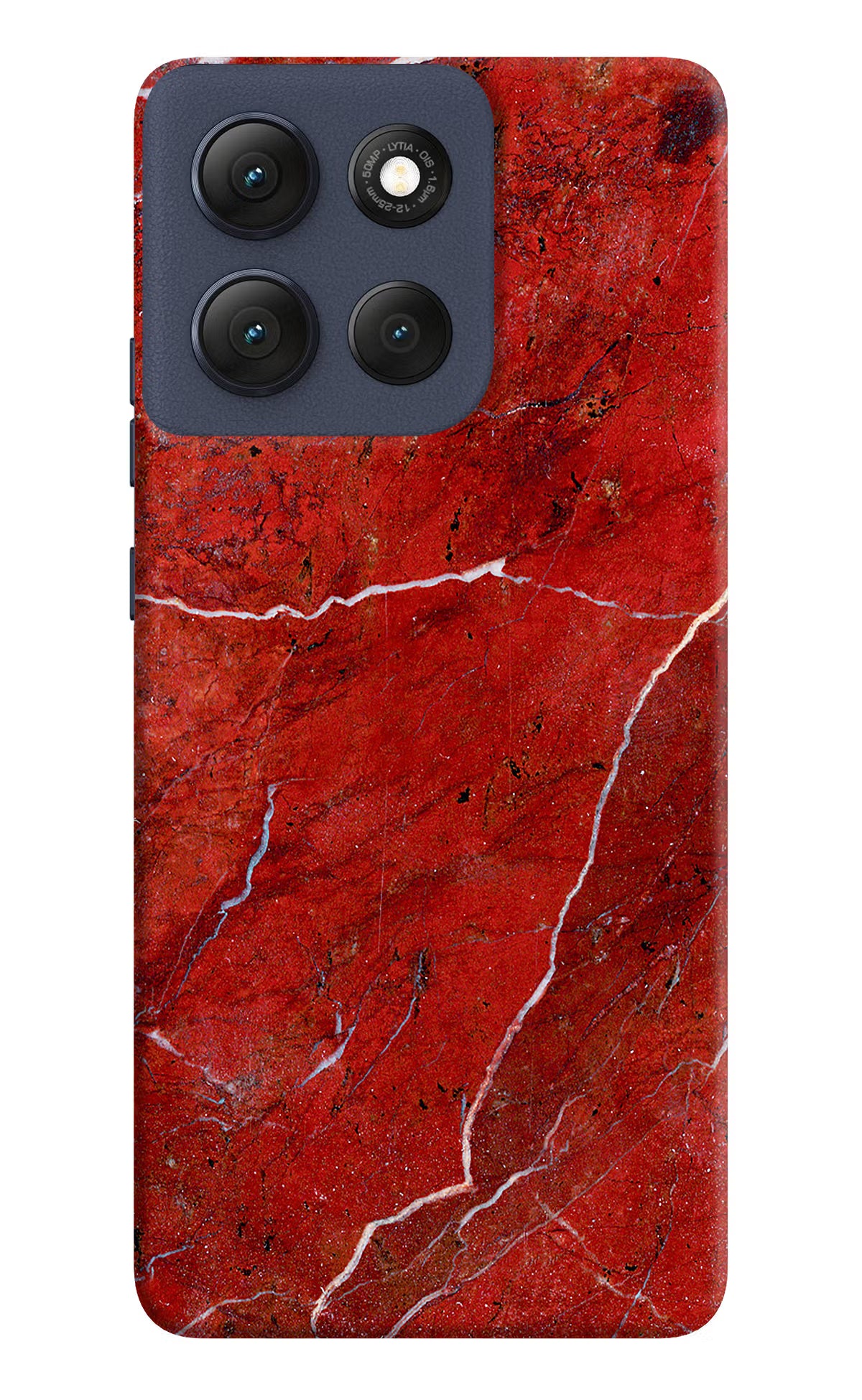 Red Marble Design Moto G86 Power Back Cover - Red Marble Design Moto G86 Power Hard Case Back Cover by Casekaro Red Marble Design Moto G86 Power Hard Case Back Cover by Casekaro
