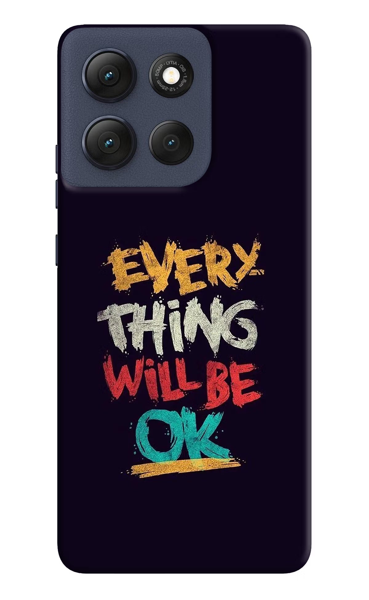 Everything Will Be Ok Moto G86 Power Back Cover - Everything Will Be Ok Moto G86 Power Hard Case Back Cover by Casekaro Everything Will Be Ok Moto G86 Power Hard Case Back Cover by Casekaro