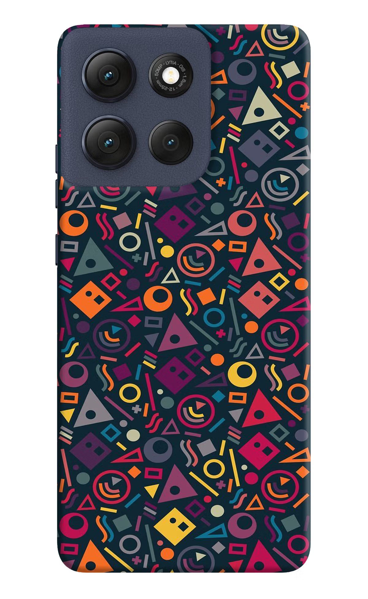 Geometric Abstract Moto G86 Power Back Cover - Geometric Abstract Moto G86 Power Hard Case Back Cover by Casekaro Geometric Abstract Moto G86 Power Hard Case Back Cover by Casekaro