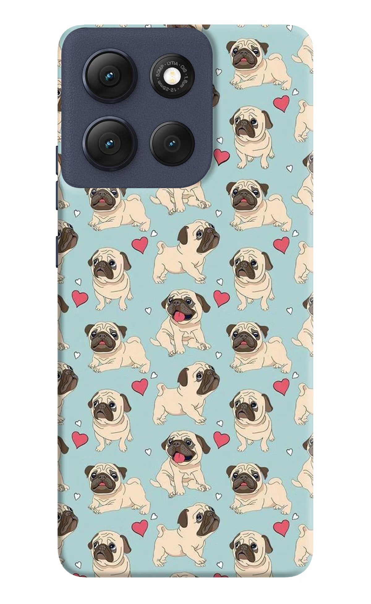 Pug Dog Moto G86 Power Back Cover - Pug Dog Moto G86 Power Hard Case Back Cover by Casekaro Pug Dog Moto G86 Power Hard Case Back Cover by Casekaro