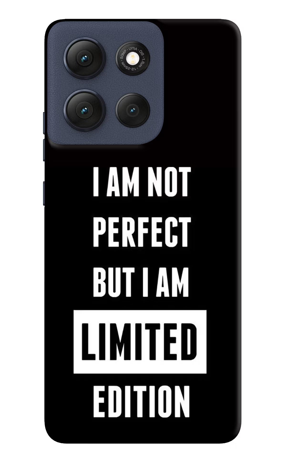 I Am Not Perfect But I Am Limited Edition Moto G86 Power Back Cover - I Am Not Perfect But I Am Limited Edition Moto G86 Power Hard Case Back Cover by Casekaro I Am Not Perfect But I Am Limited Edition Moto G86 Power Hard Case Back Cover by Casekaro