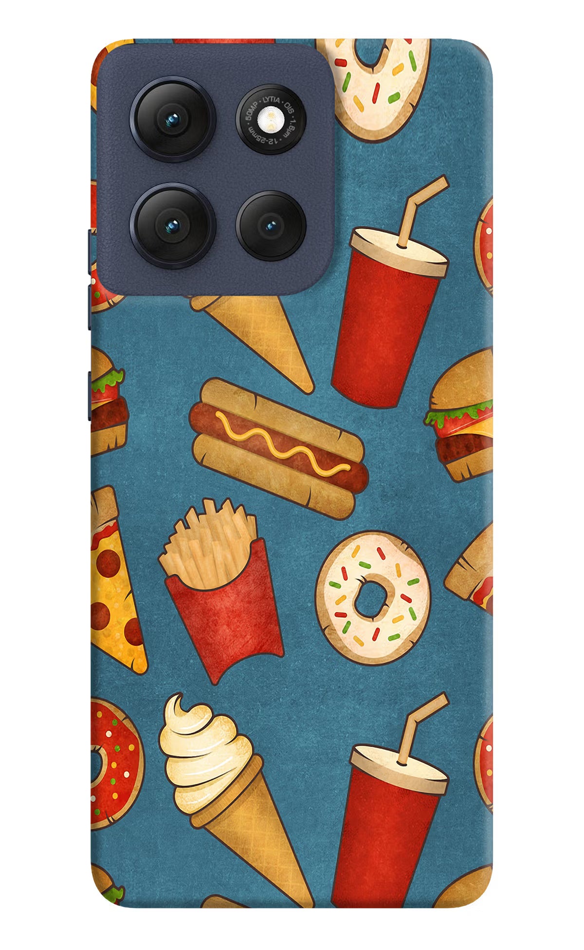 Foodie Moto G86 Power Back Cover - Foodie Moto G86 Power Hard Case Back Cover by Casekaro Foodie Moto G86 Power Hard Case Back Cover by Casekaro