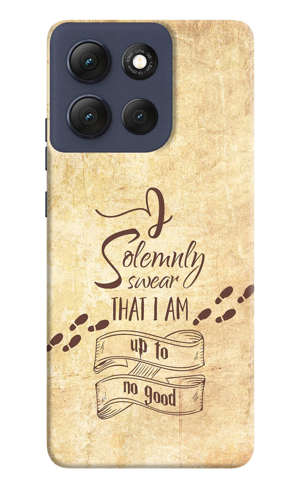 I Solemnly swear that i up to no good Moto G86 Power Back Cover - I Solemnly swear that i up to no good Moto G86 Power Hard Case Back Cover by Casekaro I Solemnly swear that i up to no good Moto G86 Power Hard Case Back Cover by Casekaro